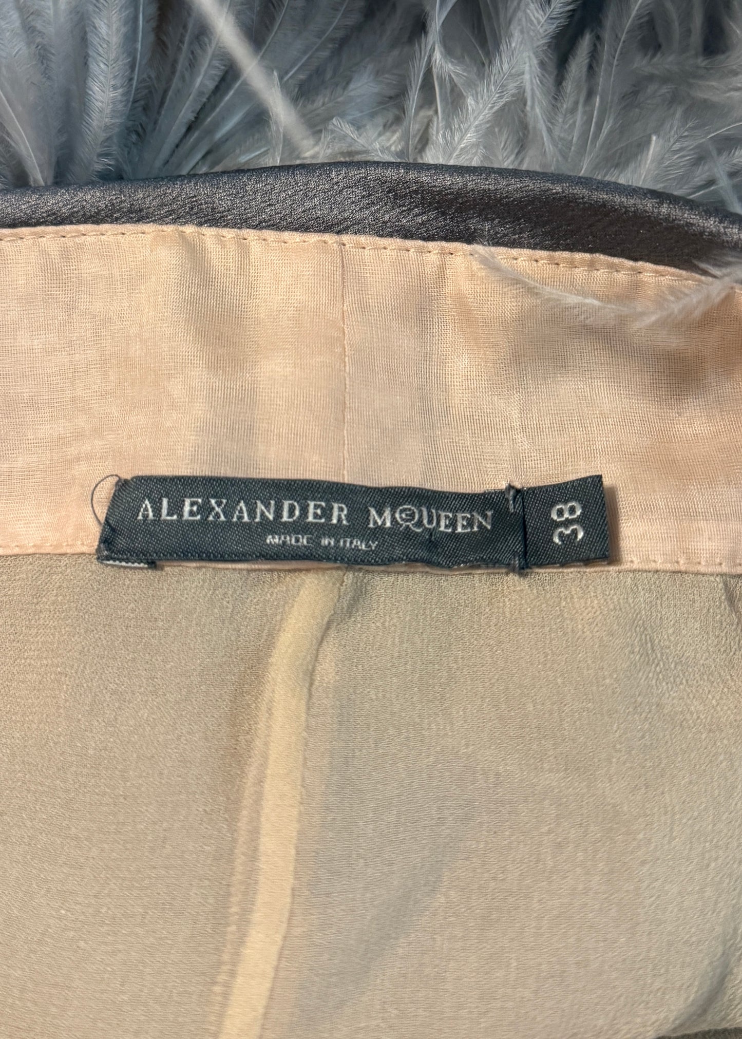 Alexander McQueen Pre-Fall 2009 Ostrich Feather Silk Skirt