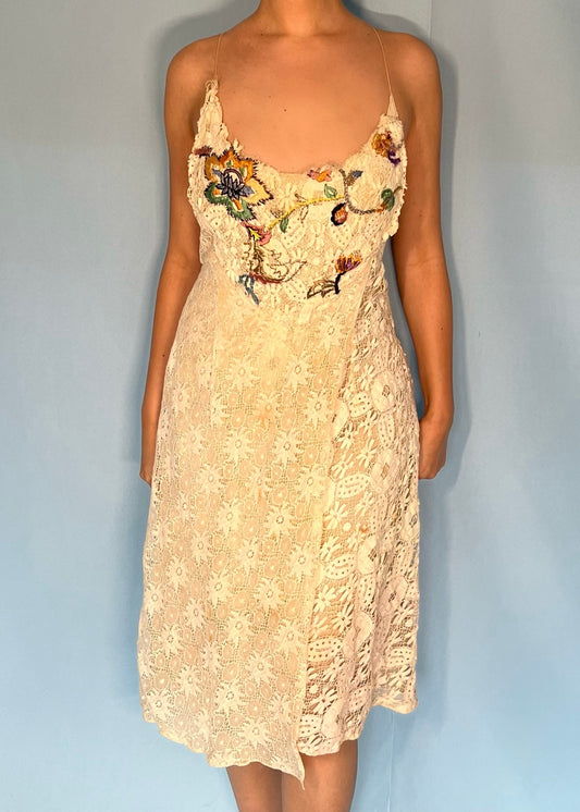 Christian Lacroix Lace Embroidered Dress