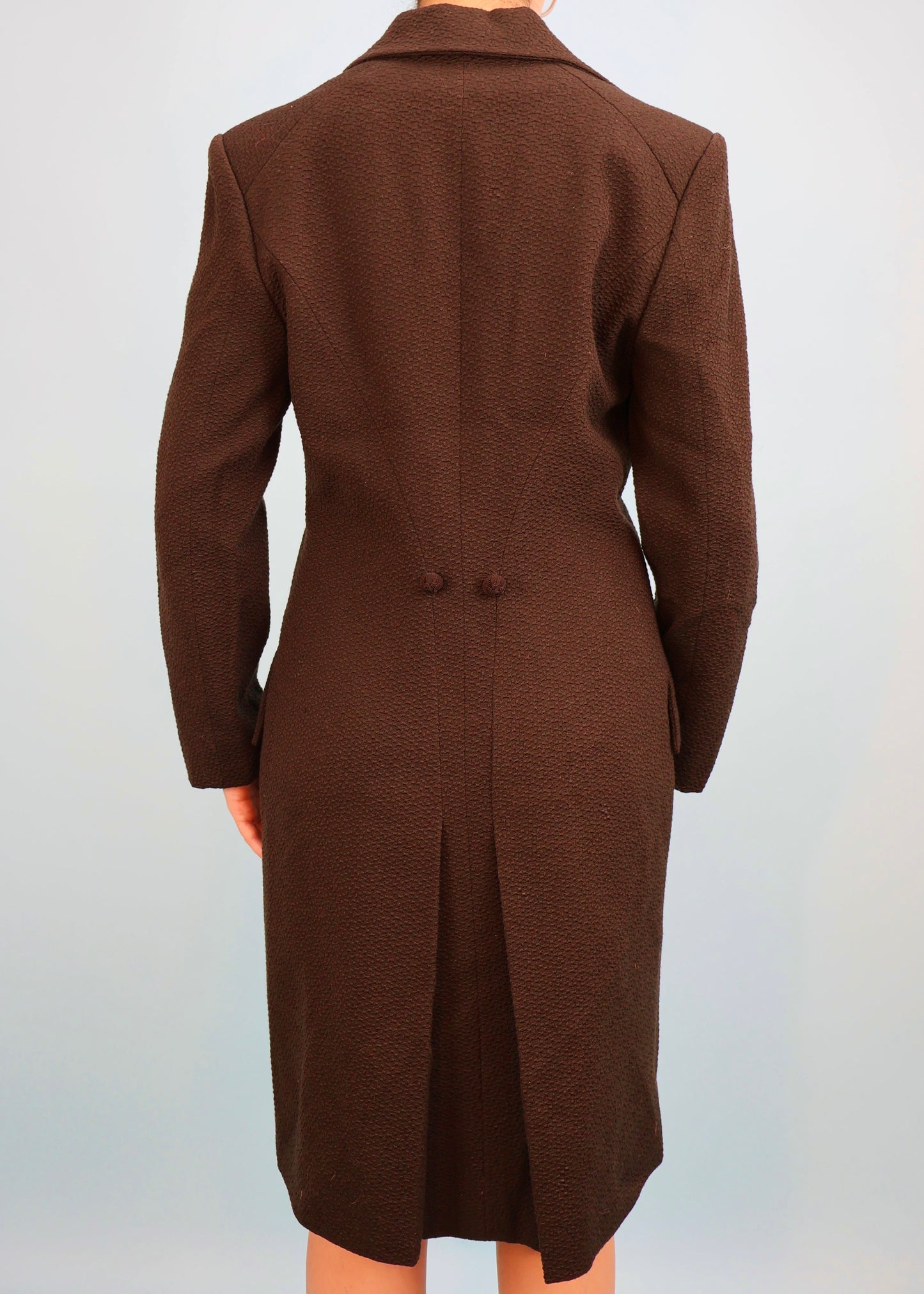 Dior Fall 1998 Brown Wool Button Down Jacket