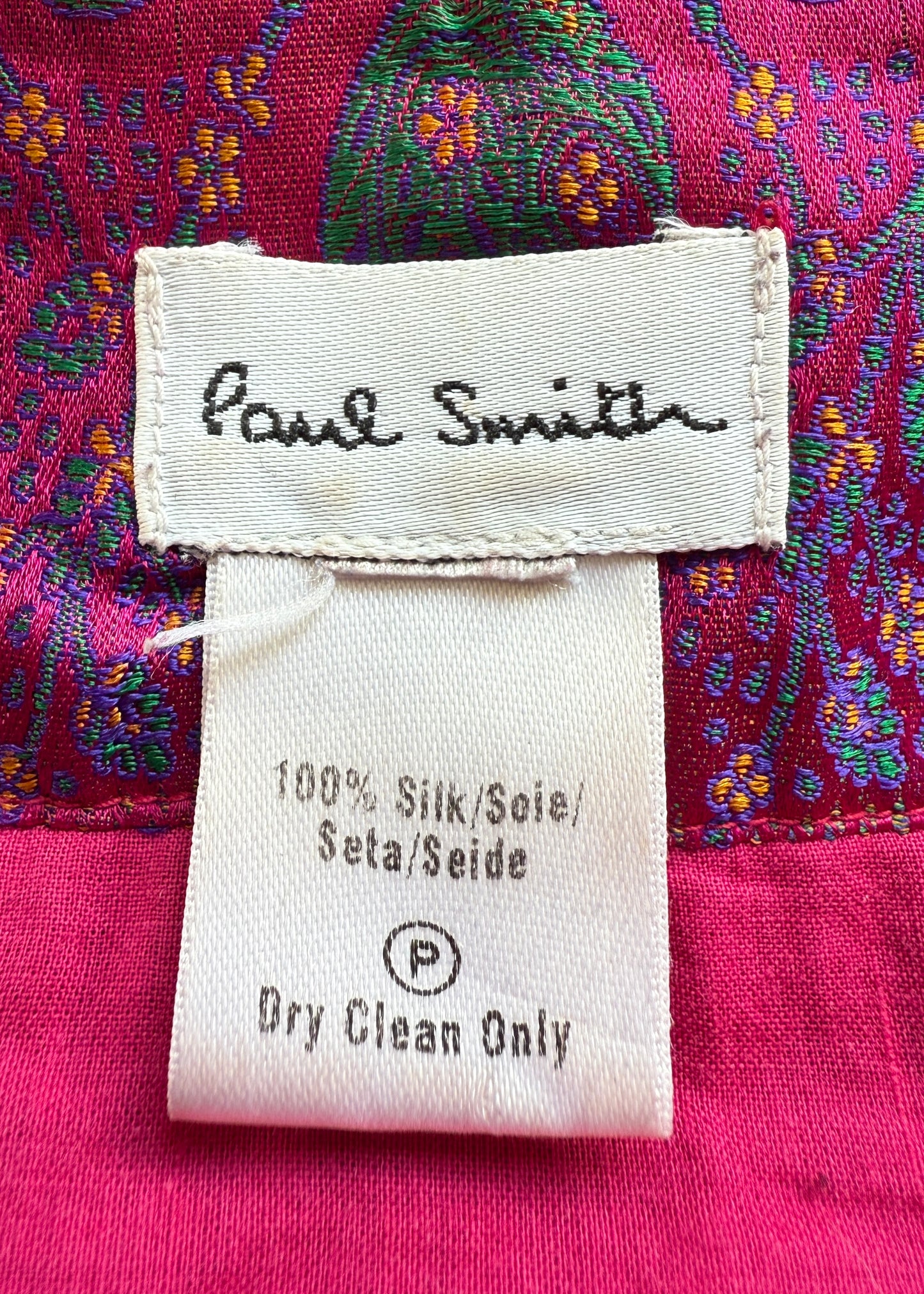 Paul Smith Paisley & Floral Pattern Silk Skirt