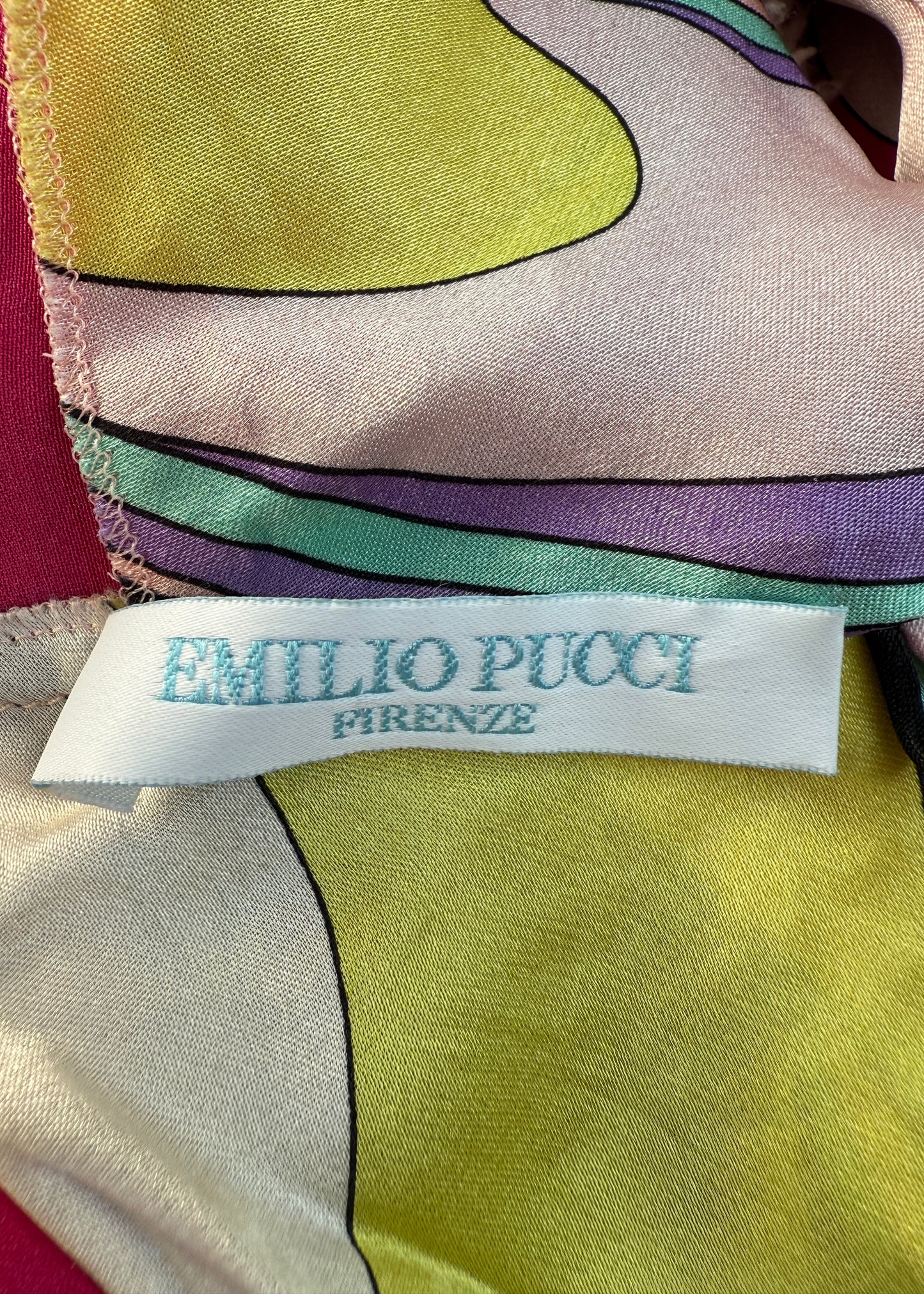 Emilio Pucci Spring 2005 Printed Silk Halter Dress