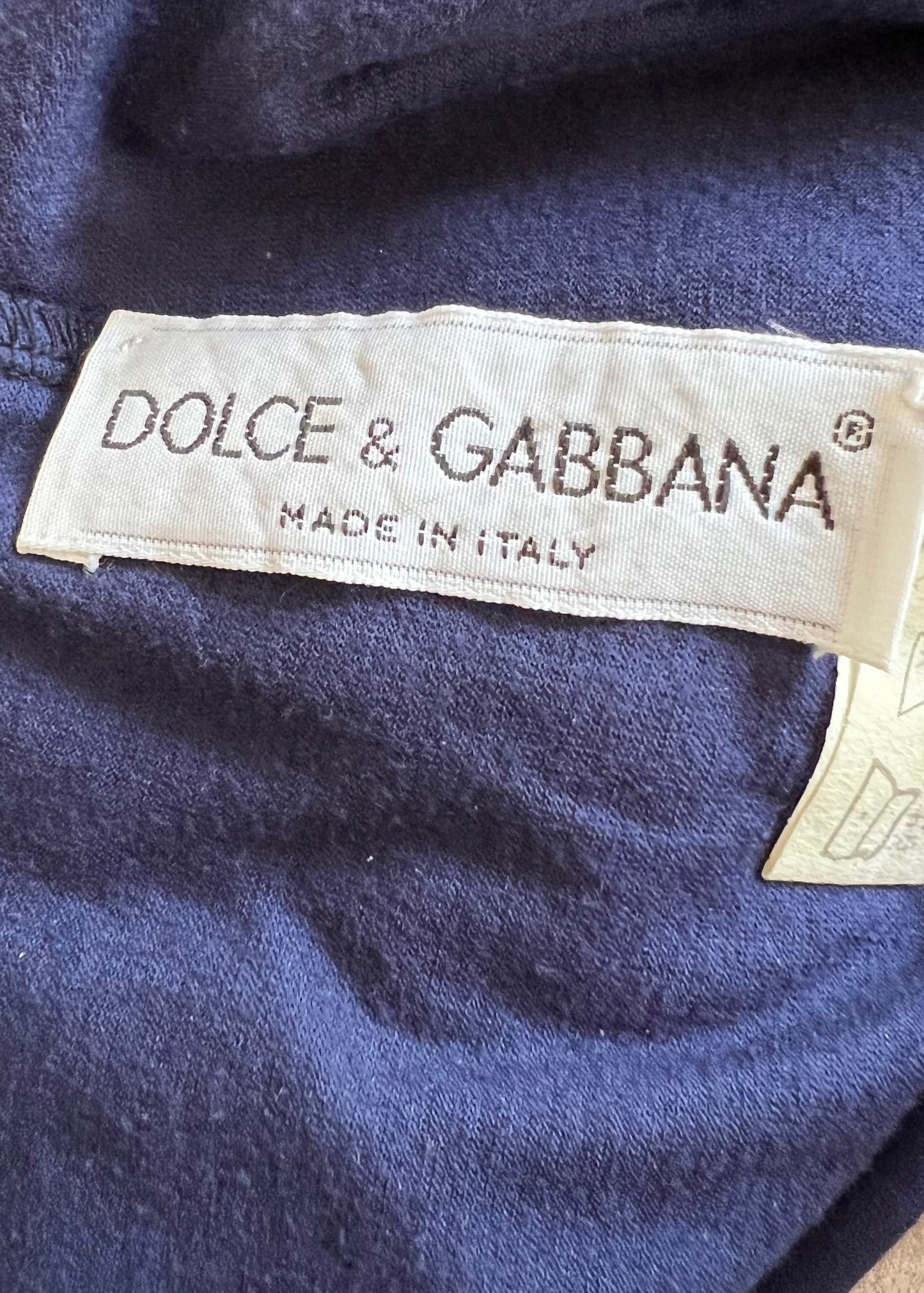 Dolce & Gabbana Spring 1991 Silk Chiffon Ruffle Hem Dress