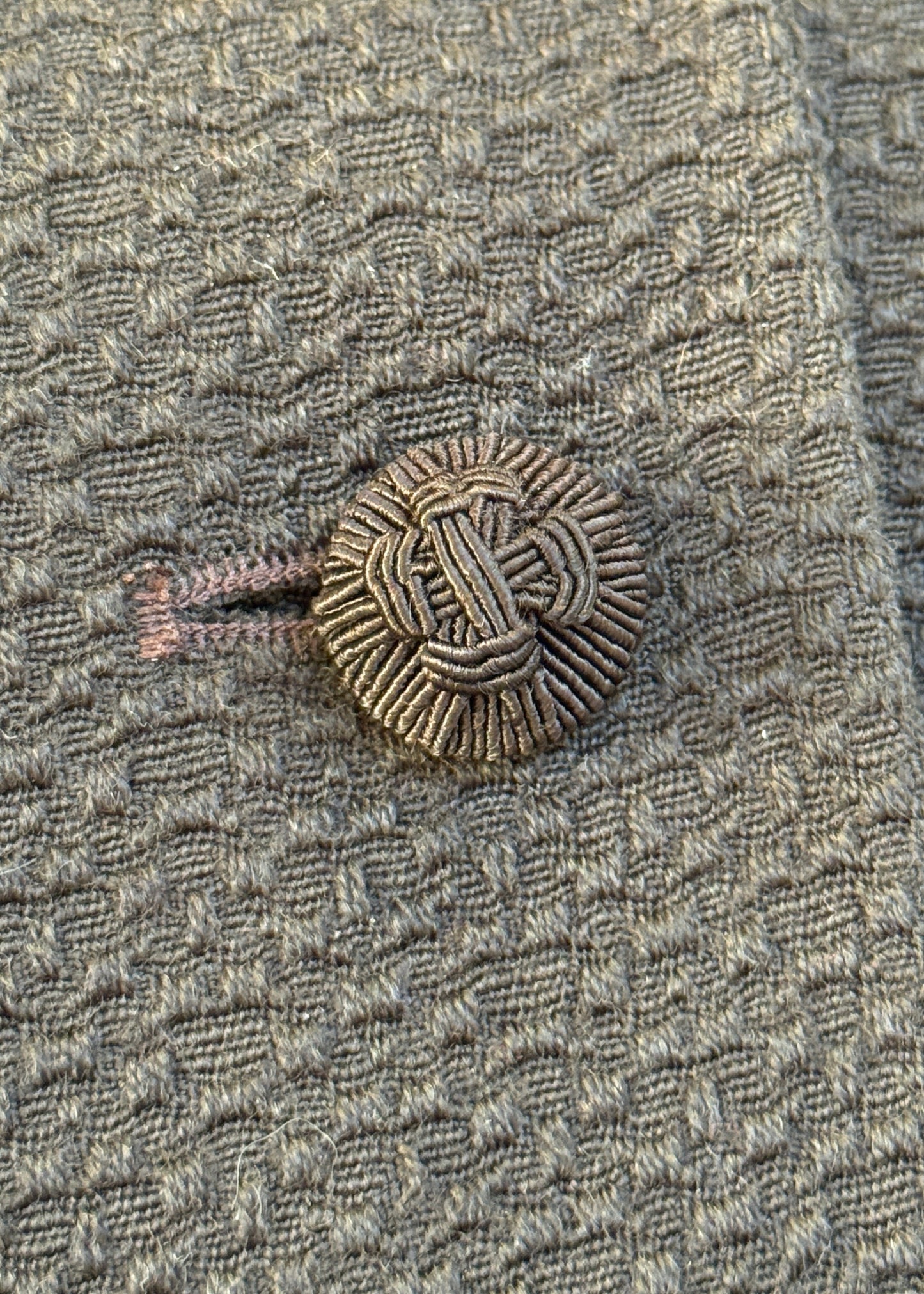 Dior Fall 1998 Brown Wool Button Down Jacket