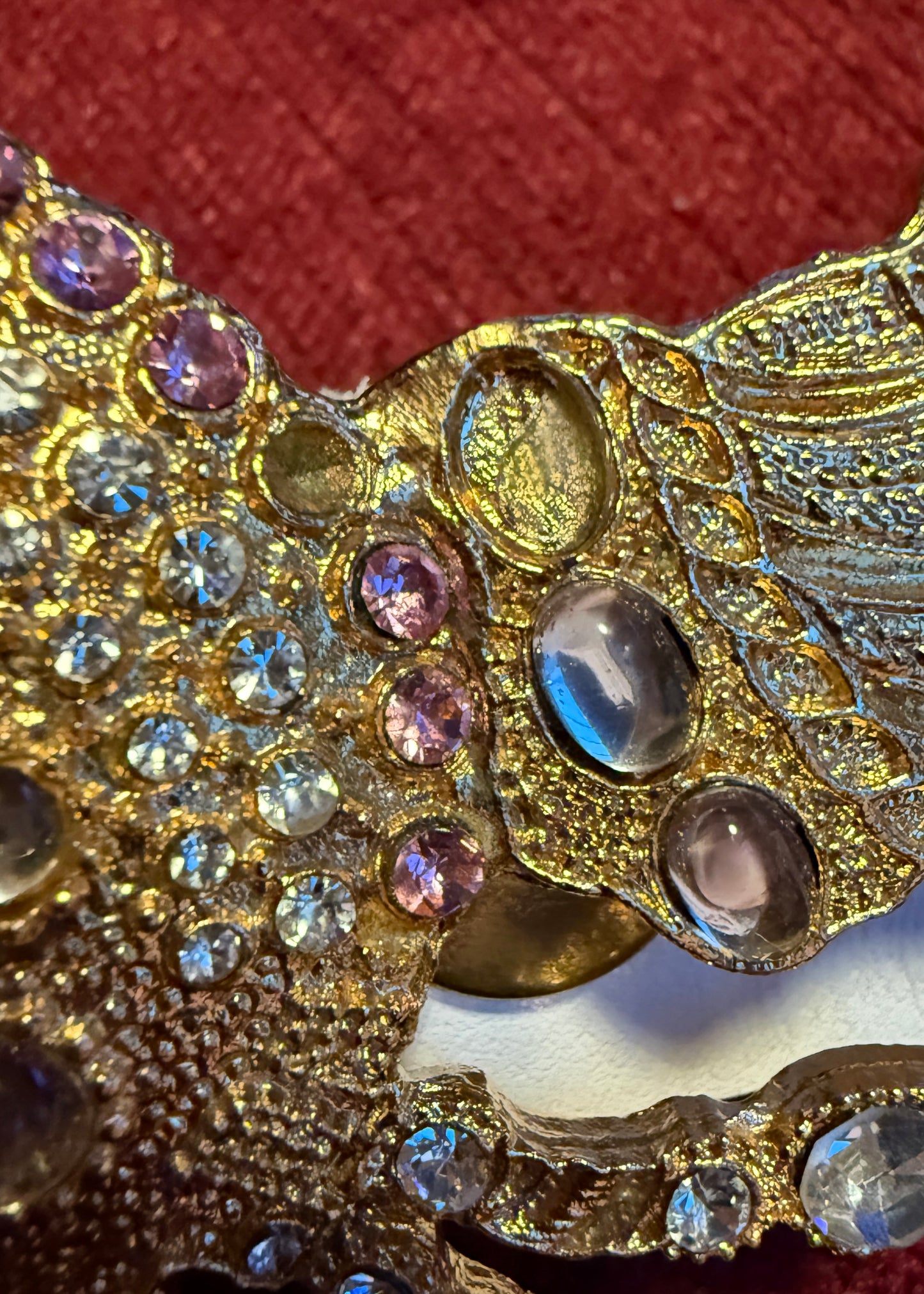 DSquared2 Spring 2005 Runway Embellished Rhinestone Crab Black Leather Belt