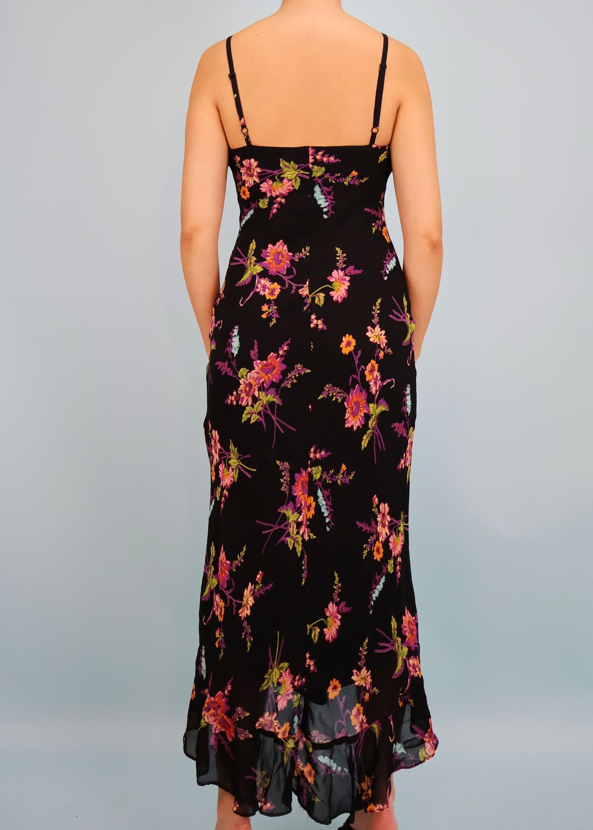 Betsey Johnson Black Floral Print Dress