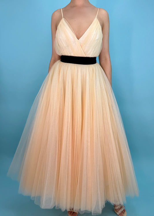 Dior Fall 2016 Peach Tulle Gown