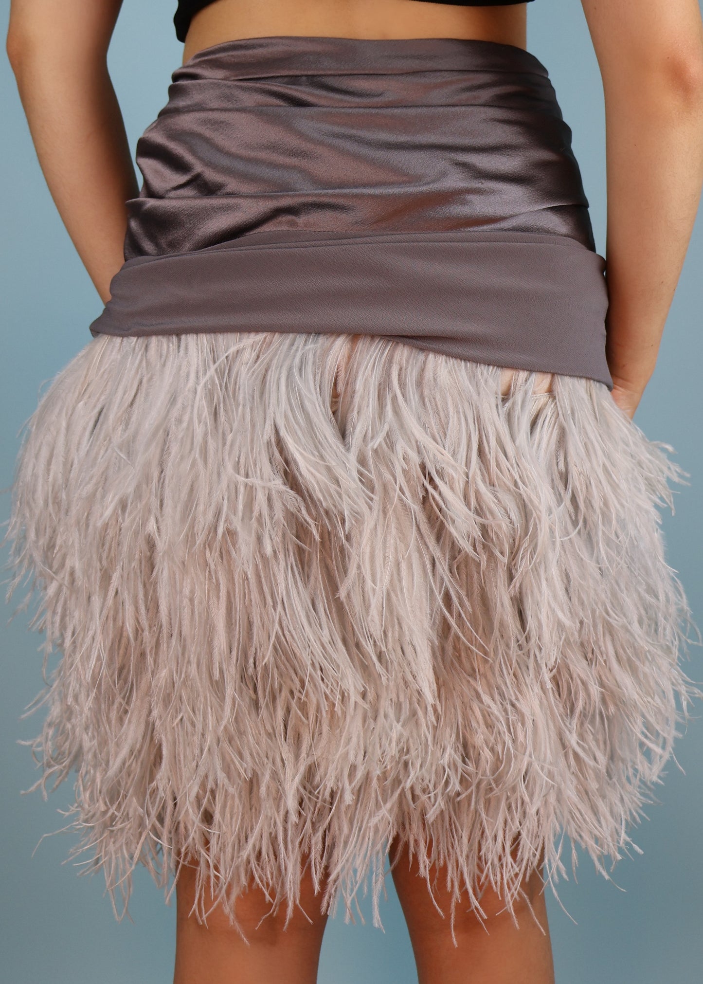 Alexander McQueen Pre-Fall 2009 Ostrich Feather Silk Skirt
