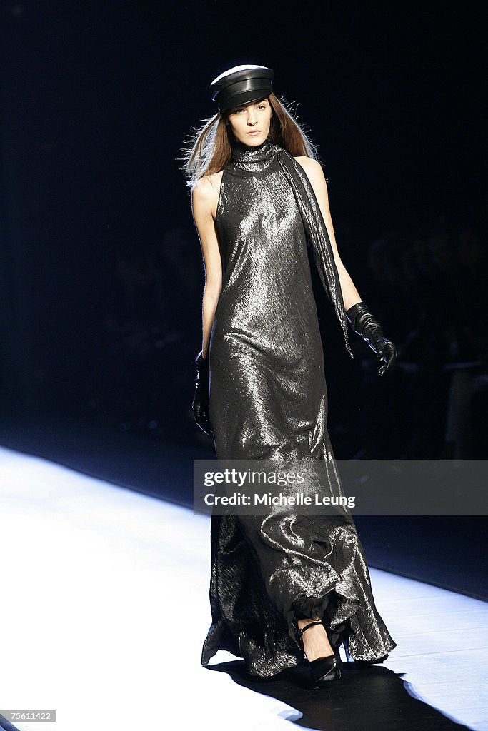 Hermes by Jean Paul Gaultier Fall 2007 Metallic Dress