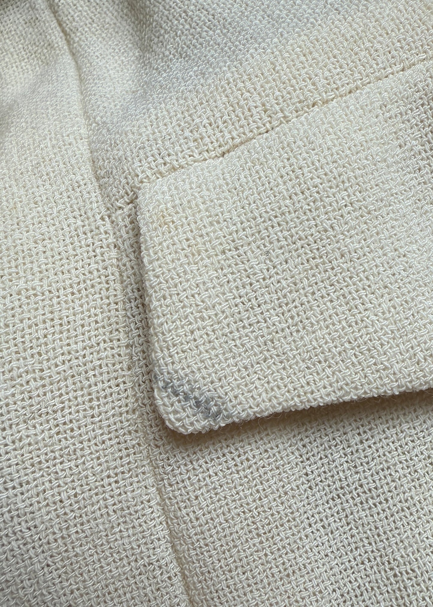 Chanel Spring 1995 Runway Cream & Black Zip Up Mini Dress