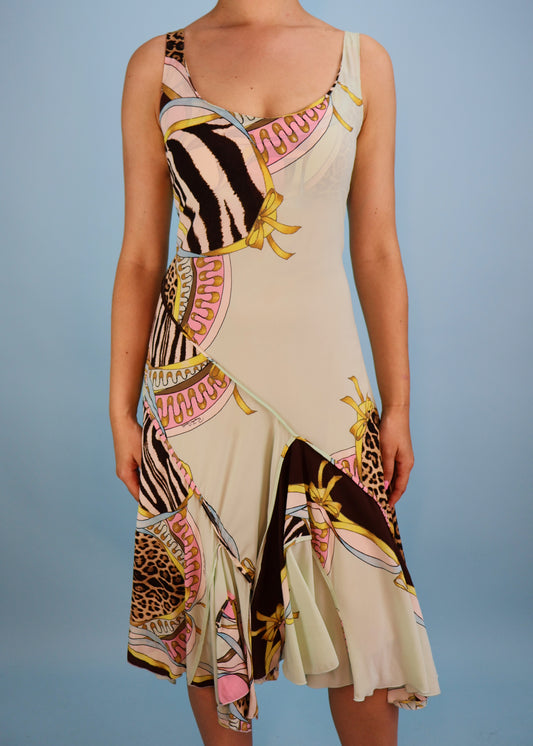 Roberto Cavalli Spring 2004 Silk Dress