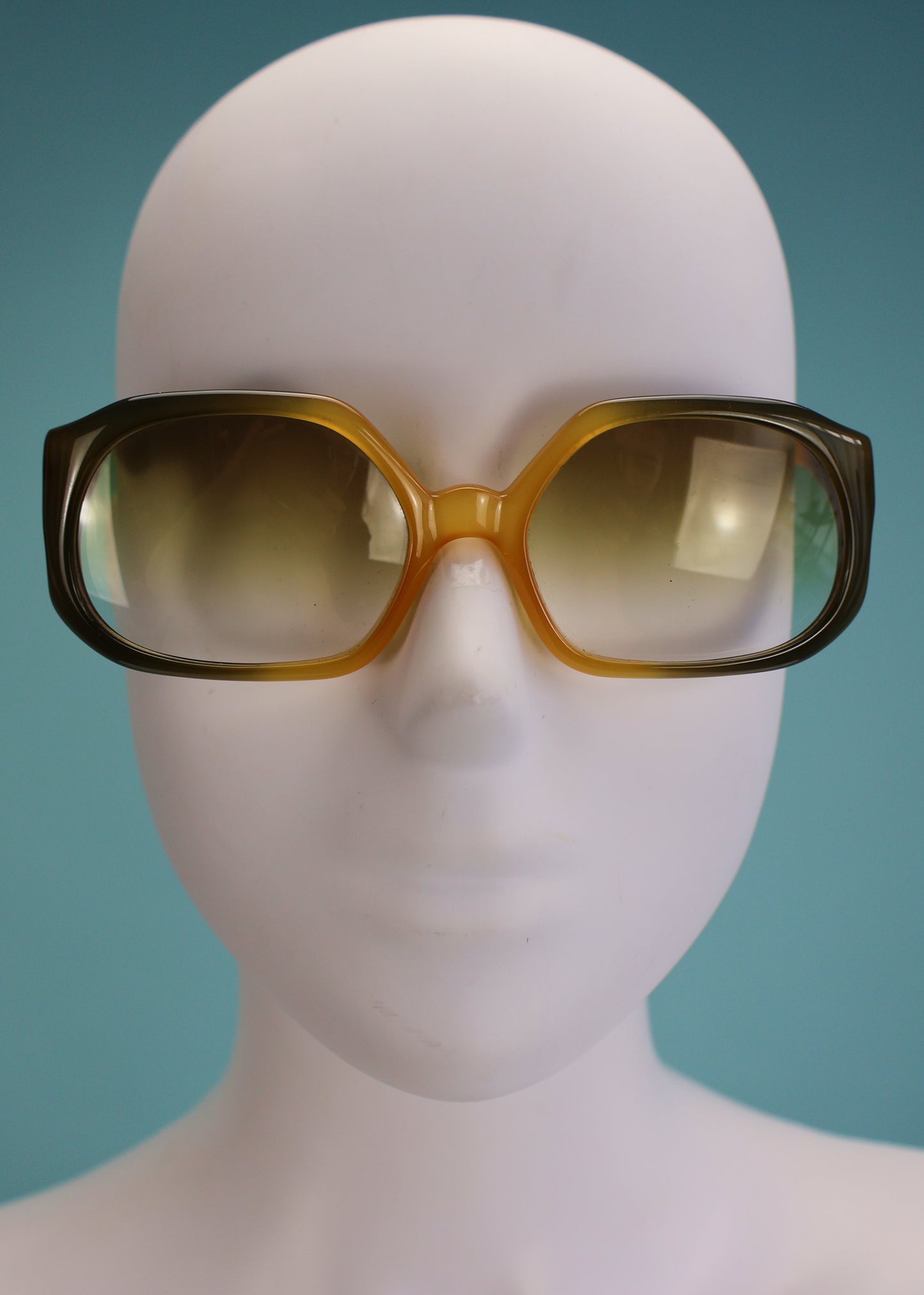 Dior 1970’s Orange & Green Ombre Sunglasses