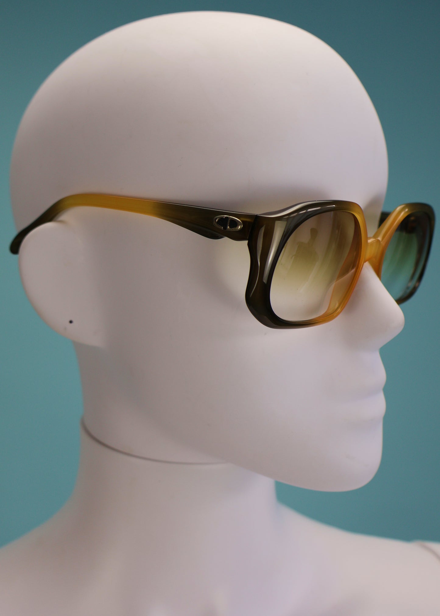 Dior 1970’s Orange & Green Ombre Sunglasses