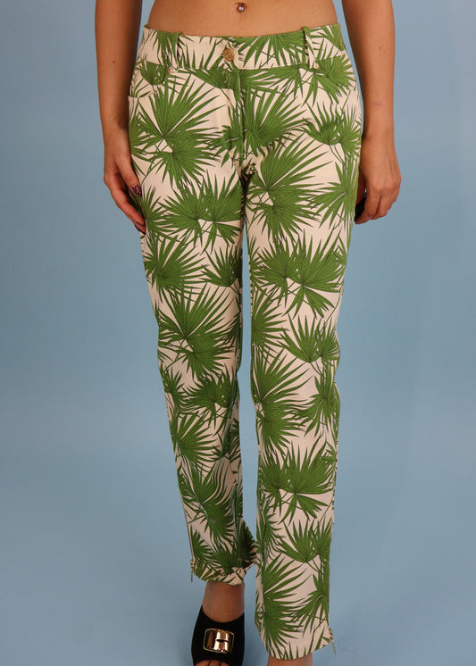 Celine Spring 2004 Tropical Print Pants