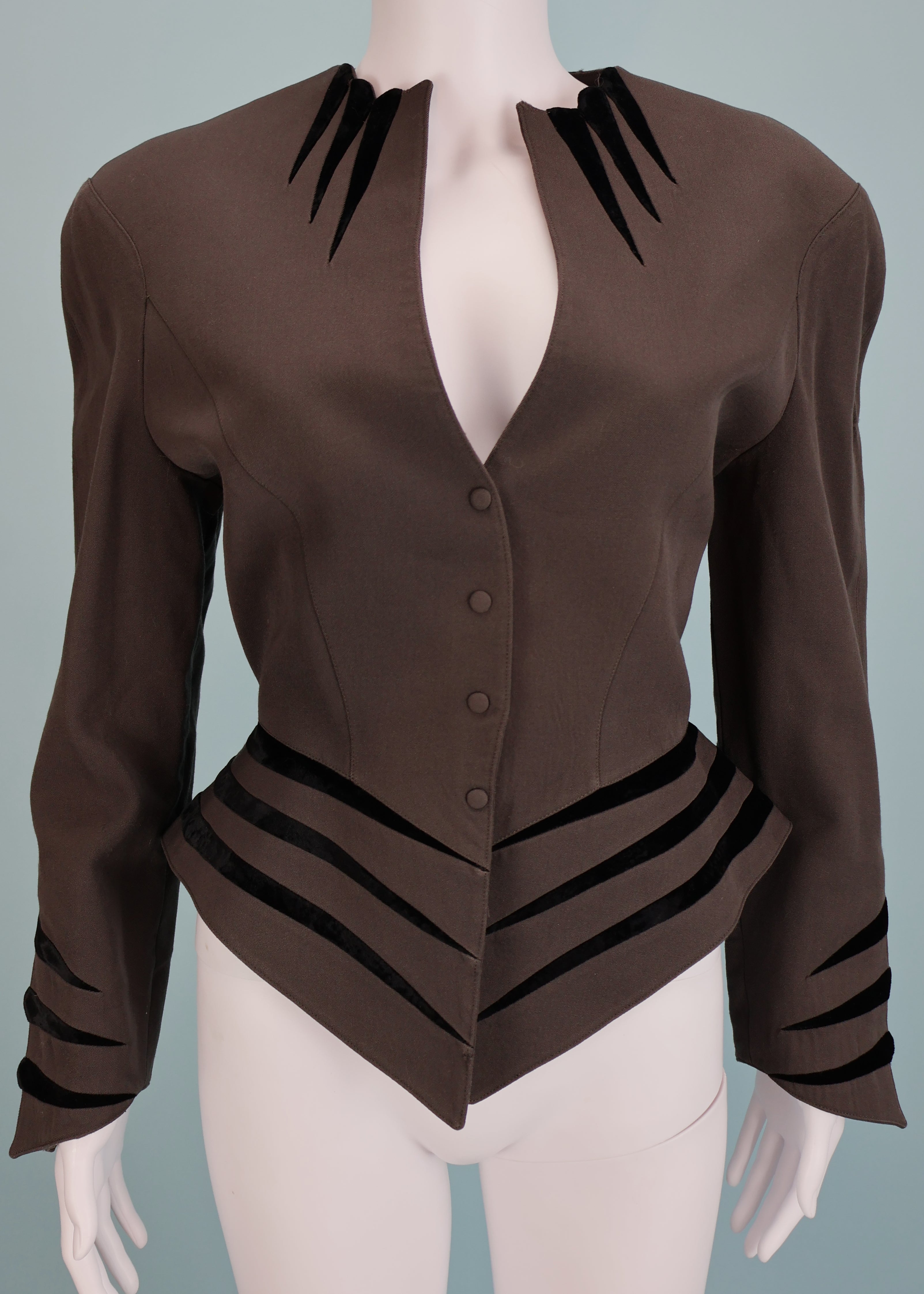 THIERRY MUGLER セットアップ スカートスーツ 42 Thierry Mugler Paris A/W 1990 Skirt Suit – Sweet Disorder