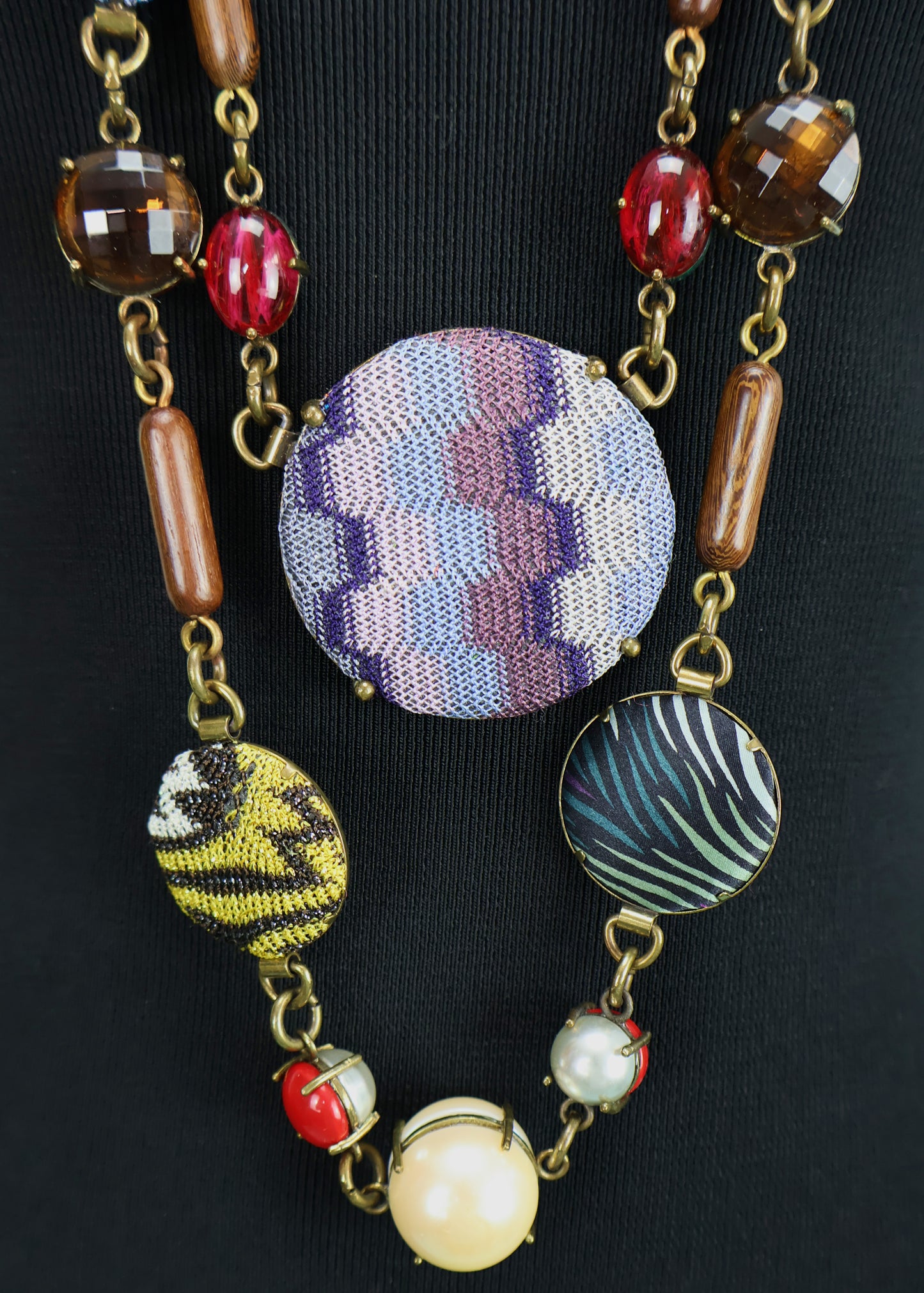 Missoni Fall 2006 Patterned Bead Double Necklace