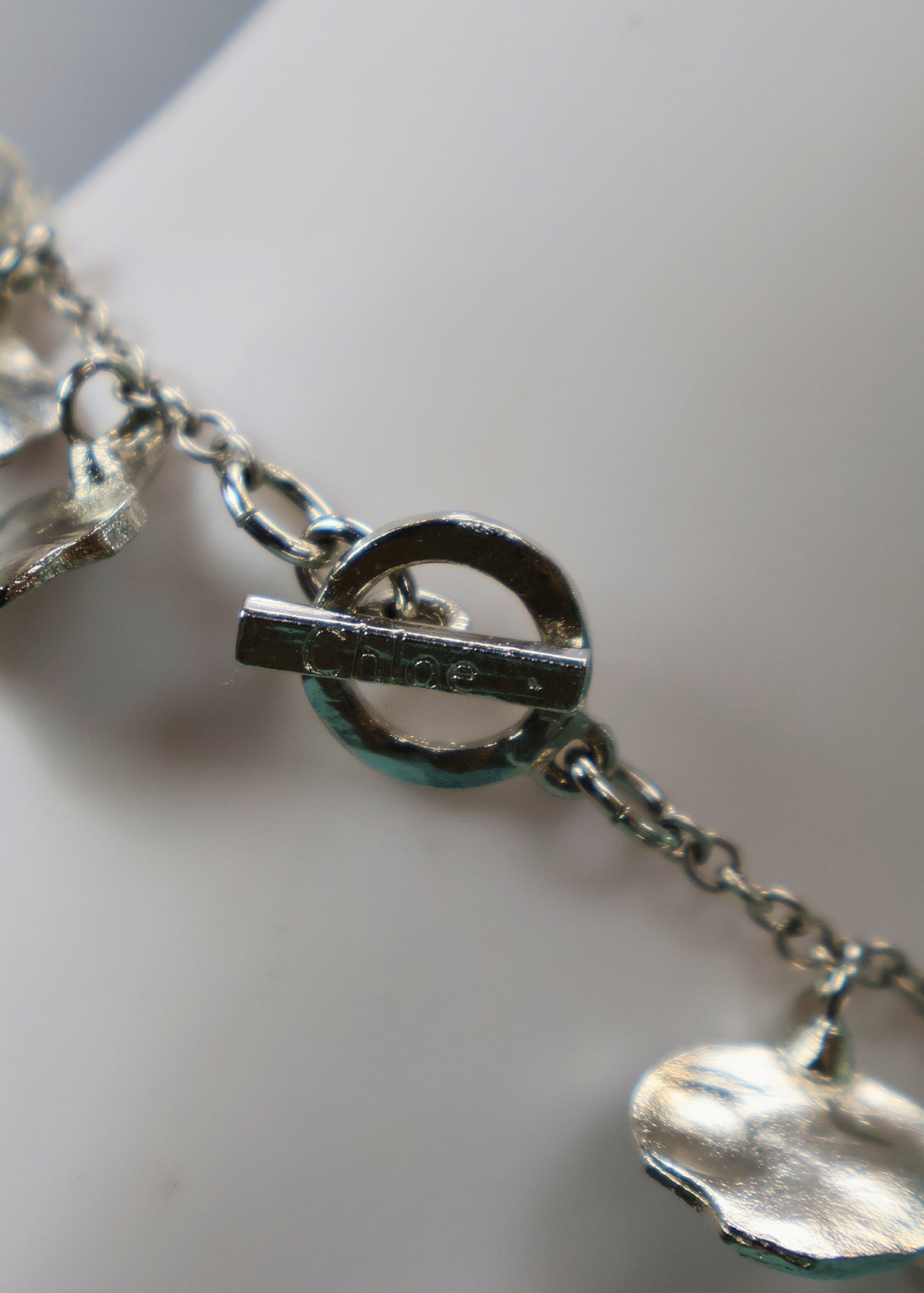 Chloé Fall 2004 Silver Hammered Discs Bracelet