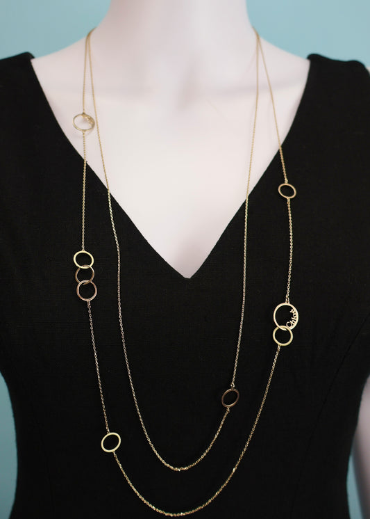Chloé Spring 2011 Double Chain Rings Necklace