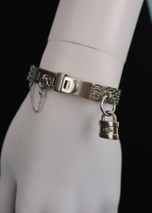 Chloé Spring 2007 Silver Chain Paddington Padlock Bracelet