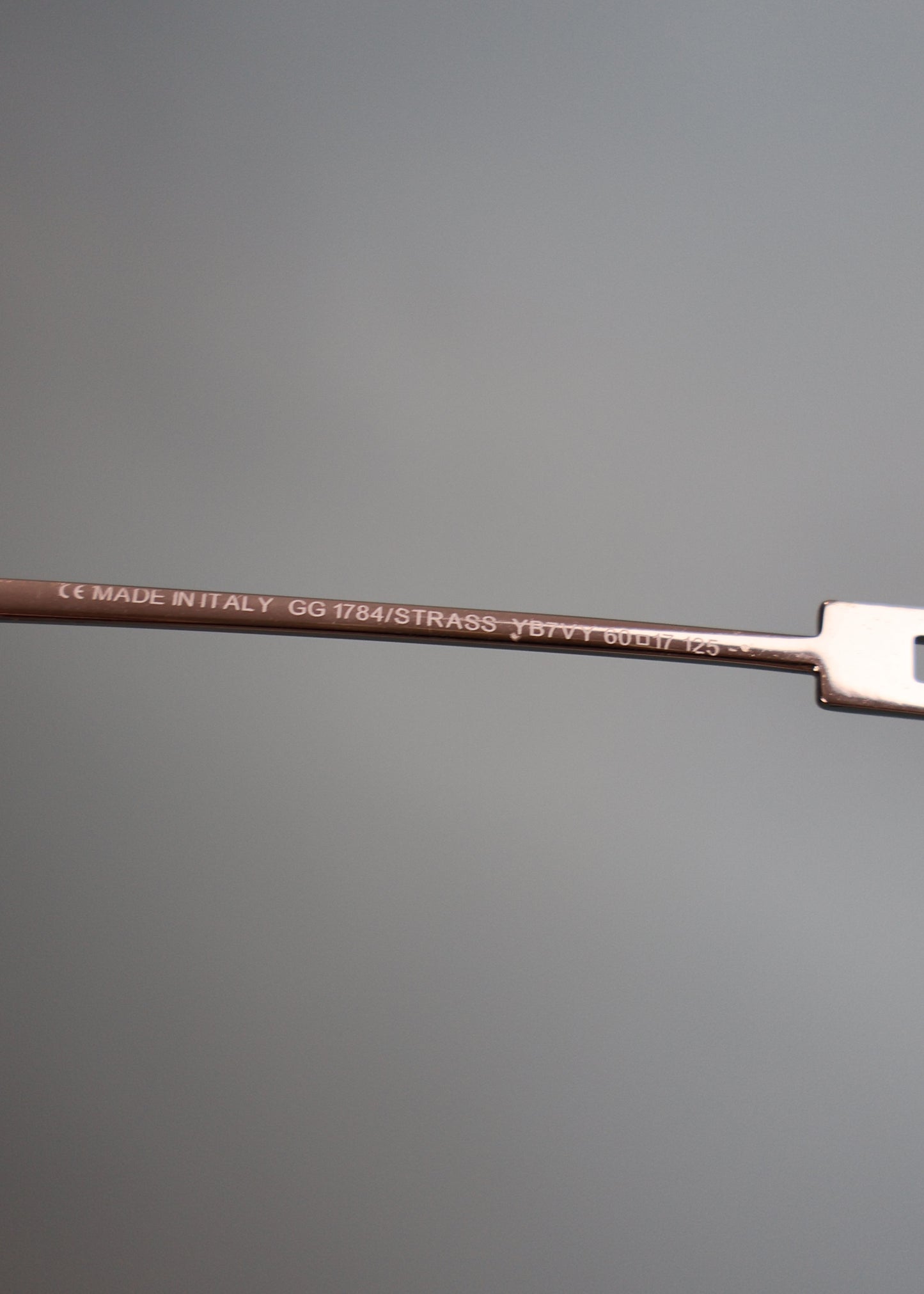 Gucci 1990s Purple Lens Crystal G Sunglasses