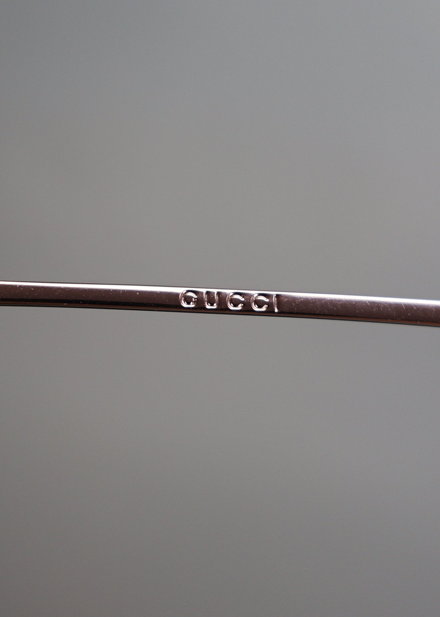 Gucci 1990s Purple Lens Crystal G Sunglasses