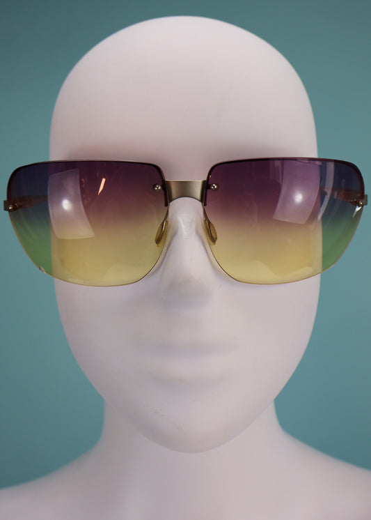 Prada 2000s Purple Ombre Sunglasses