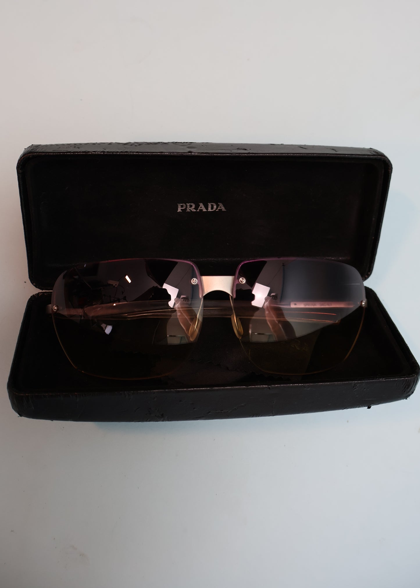 Prada 2000s Purple Ombre Sunglasses