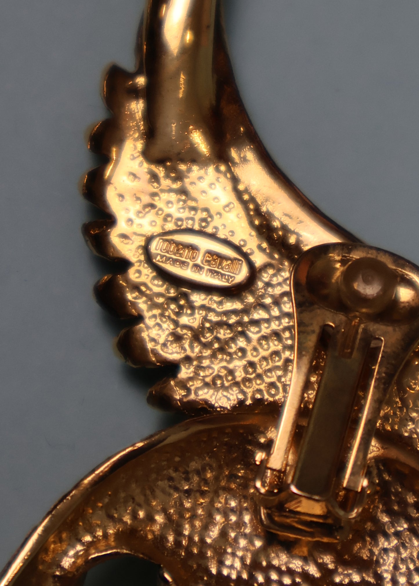 Roberto Cavalli Eagle & Snake Ear Cuff Earrings