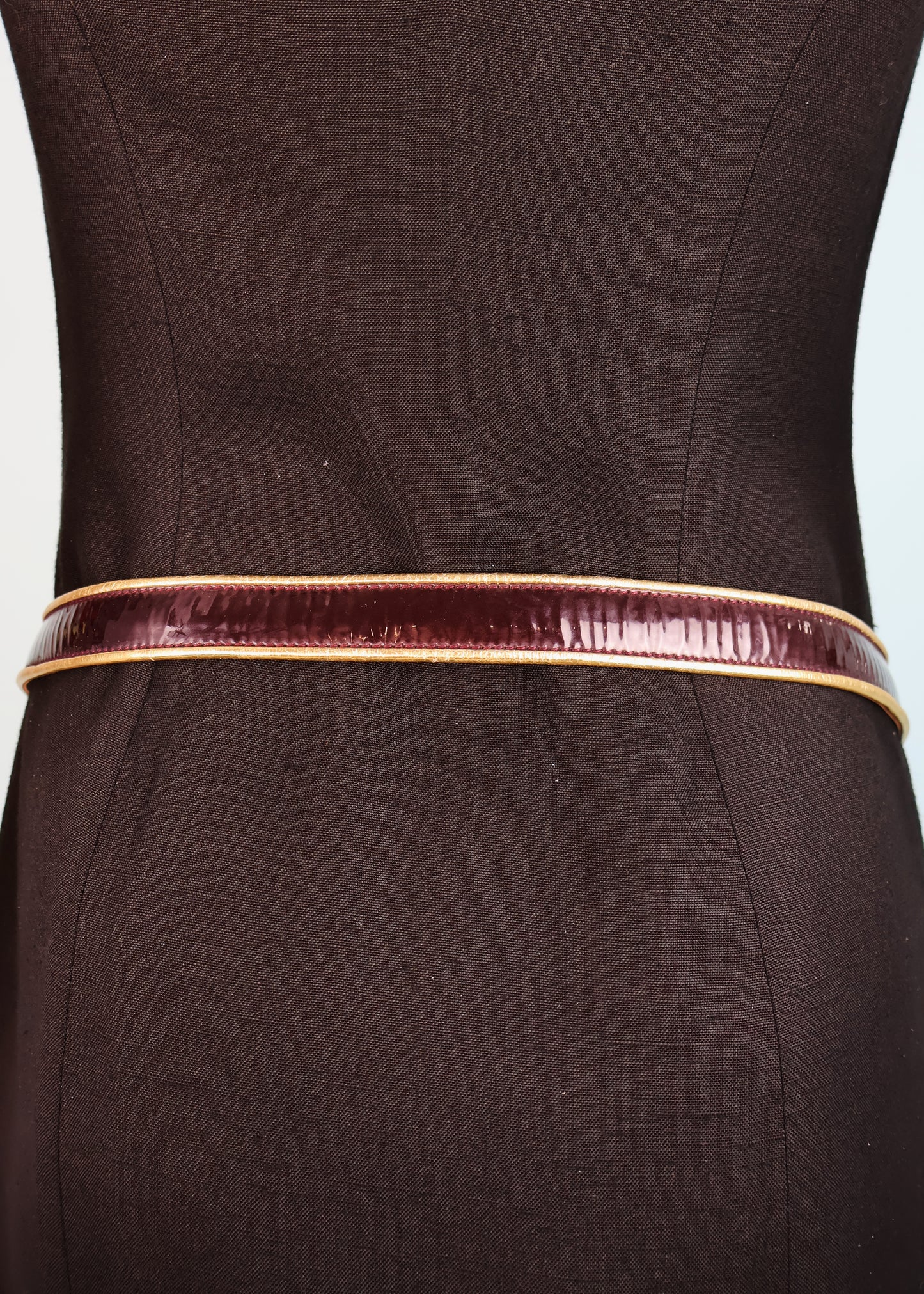 Roberto Cavalli Pink Gemstone Buckle Patent Leather Belt
