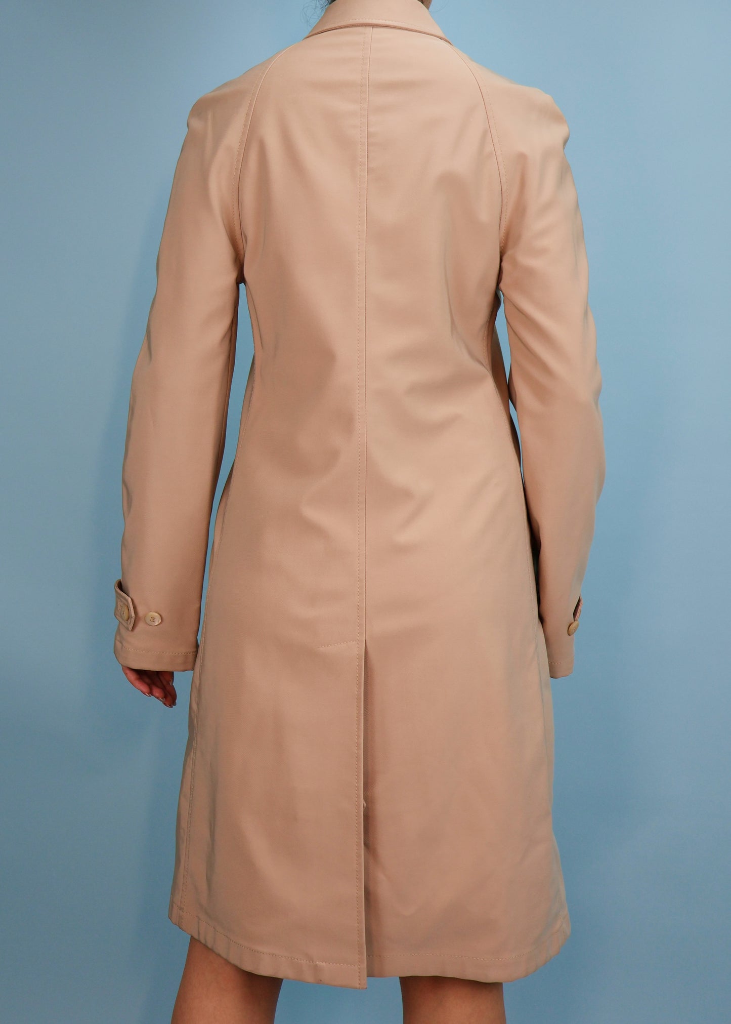 Prada Spring 1996 Runway Beige Trench Coat Jacket