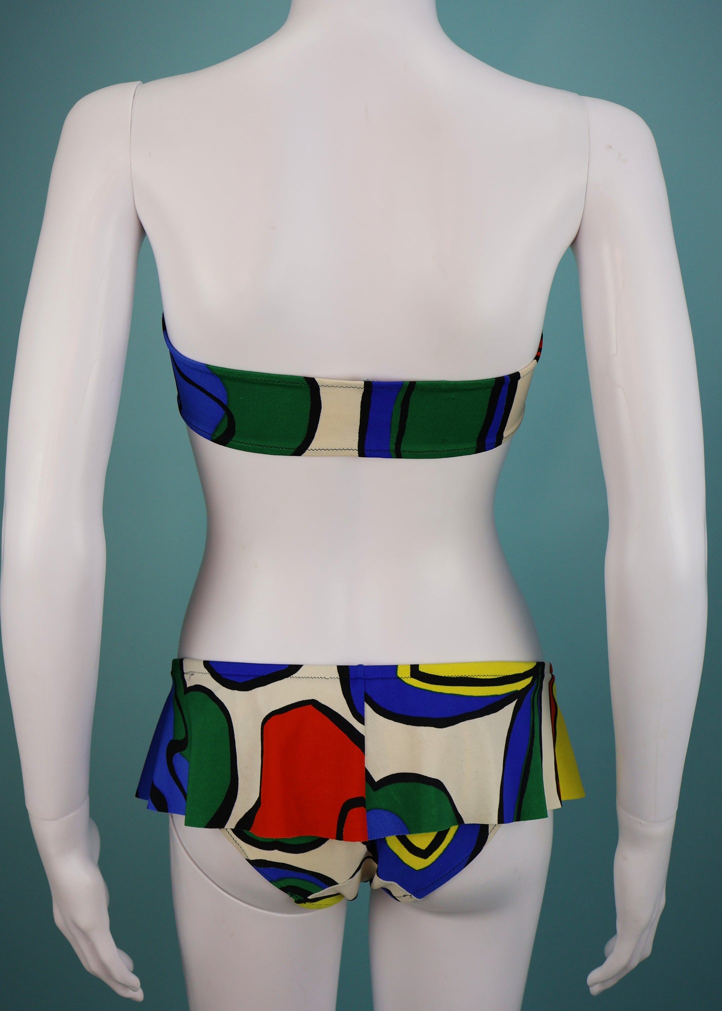 Thierry Mugler Spring 1985 Runway Mini Skirt Bikini Set & Tank Top