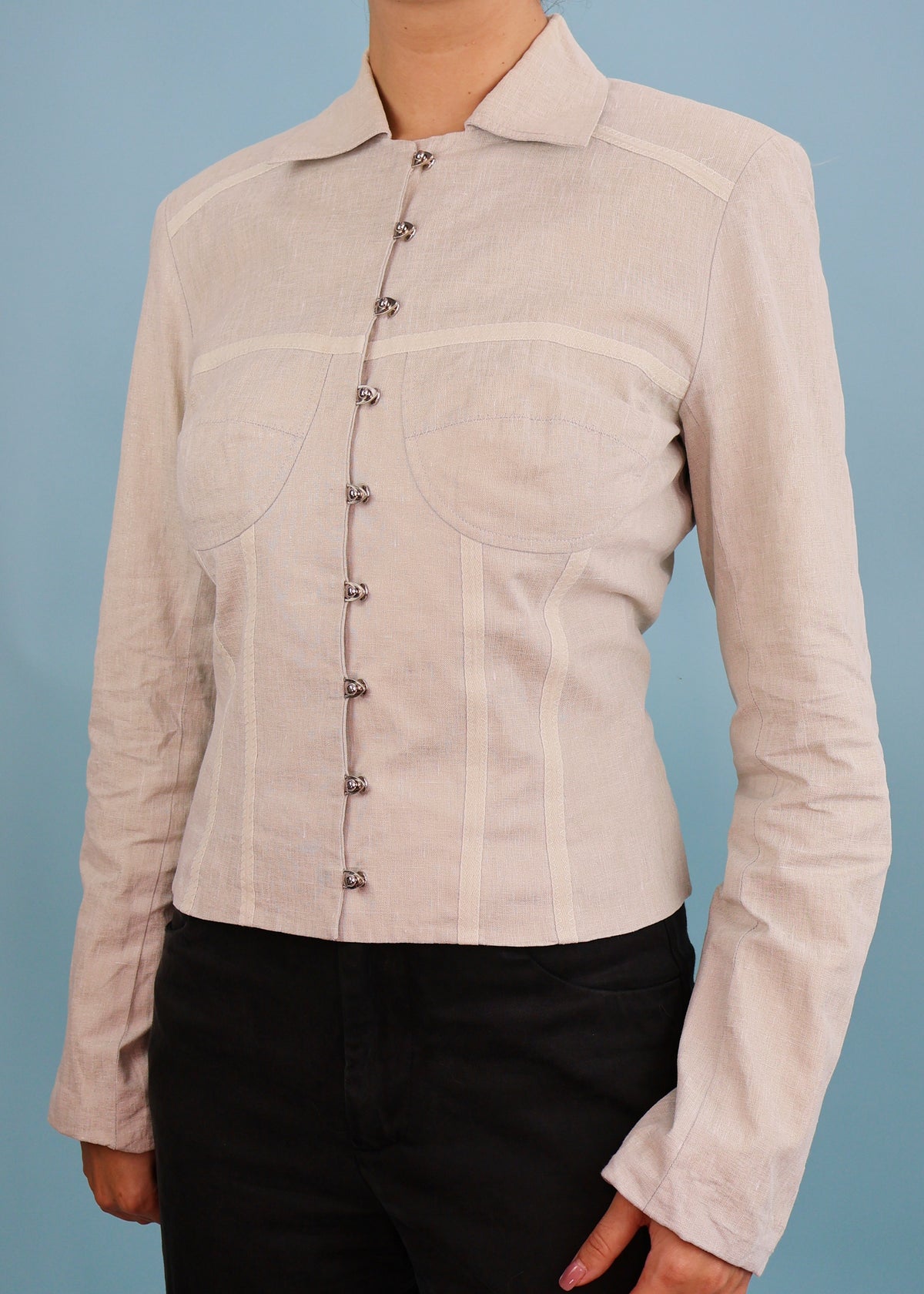 Dior Spring 2001 Corset Style Linen Jacket