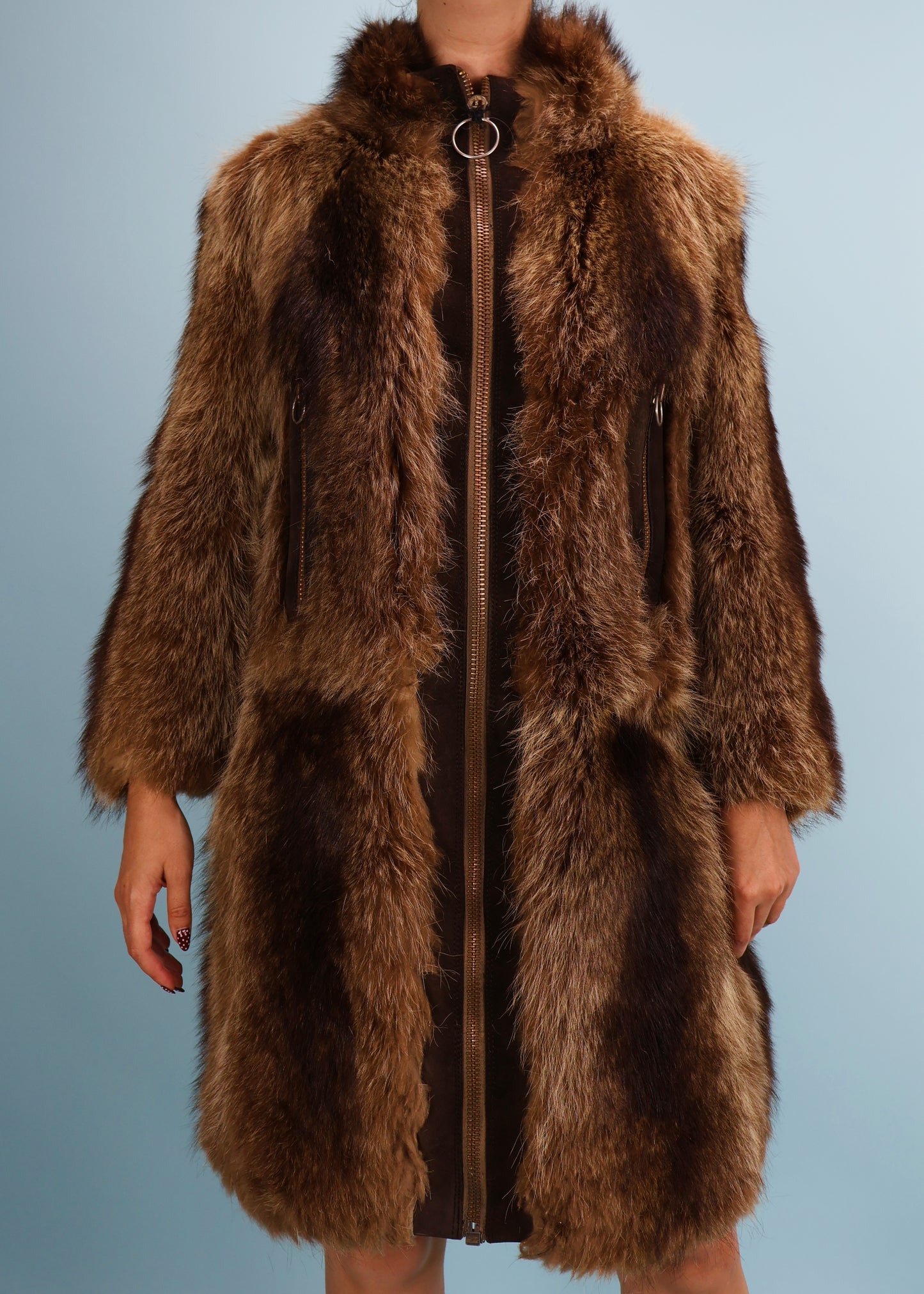 Pierre Cardin 1966 Documented Leather & Fur Jacket