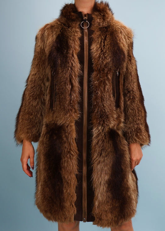 Pierre Cardin 1966 Documented Leather & Fur Jacket
