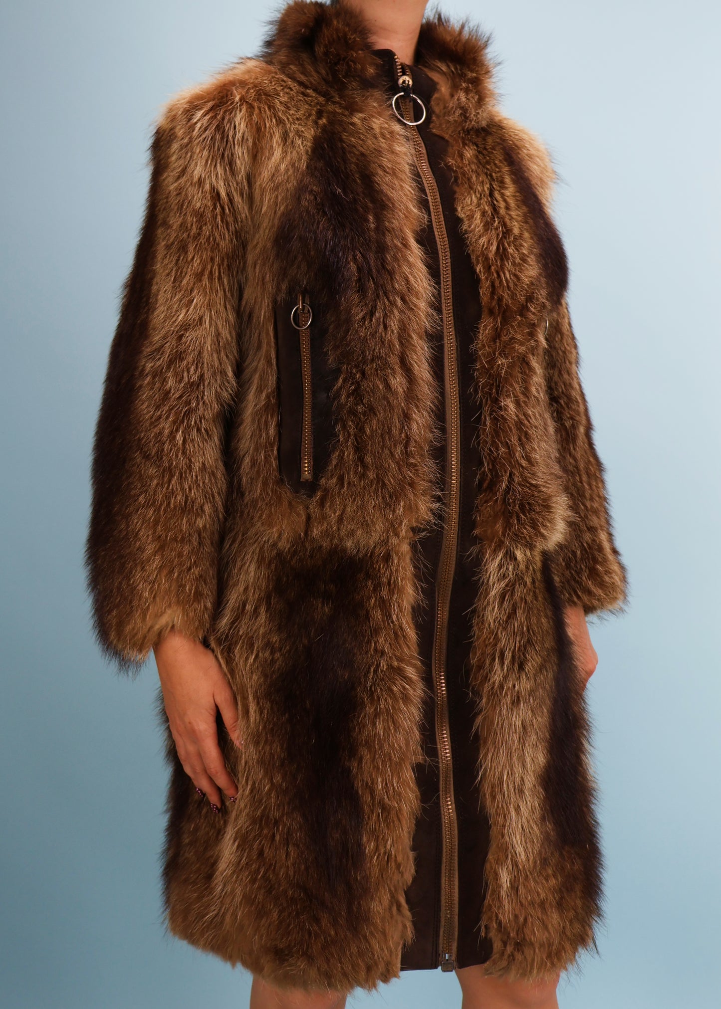 Pierre Cardin 1966 Documented Leather & Fur Jacket