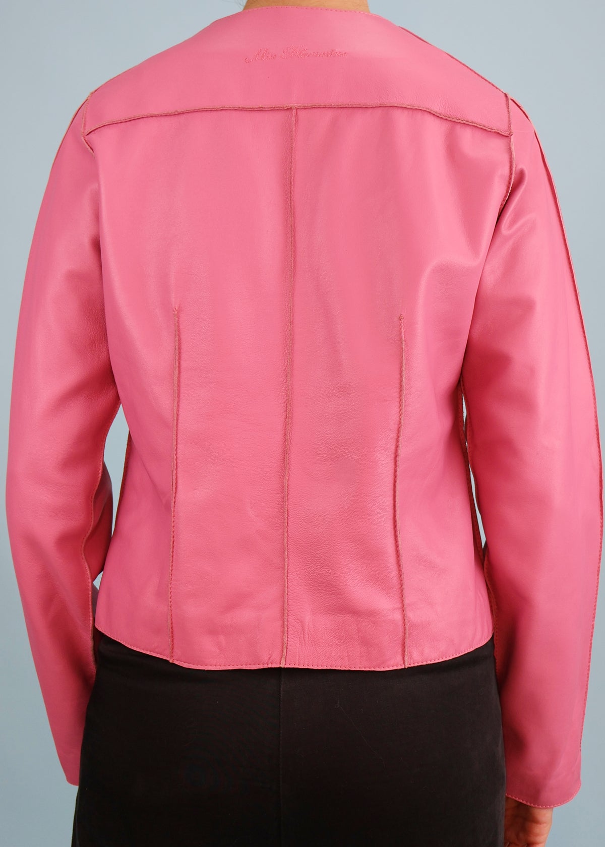 Blumarine Pink Leather Jacket