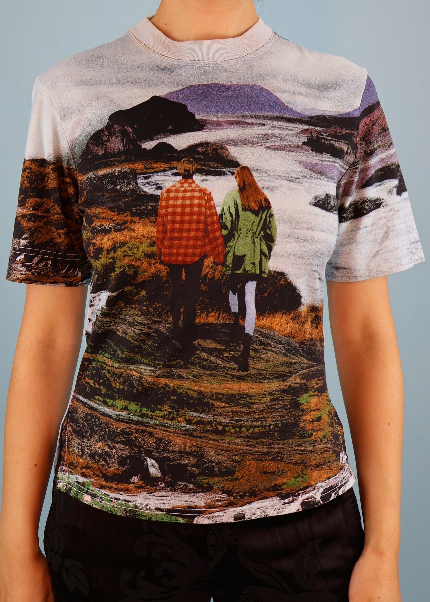 Chloé Fall 2019 Runway Landscape Photo Print T Shirt