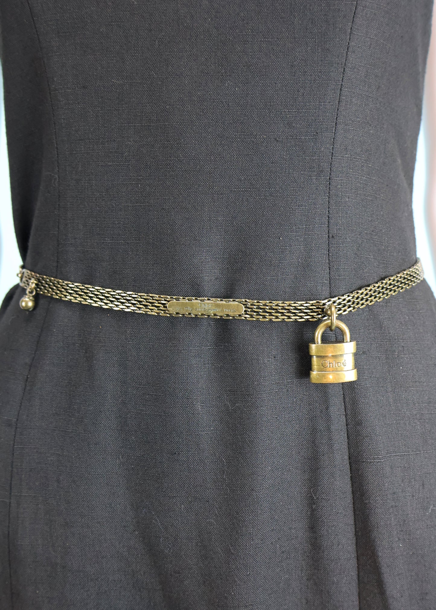 Chloé Spring 2007 Gold Chain Paddington Padlock Belt