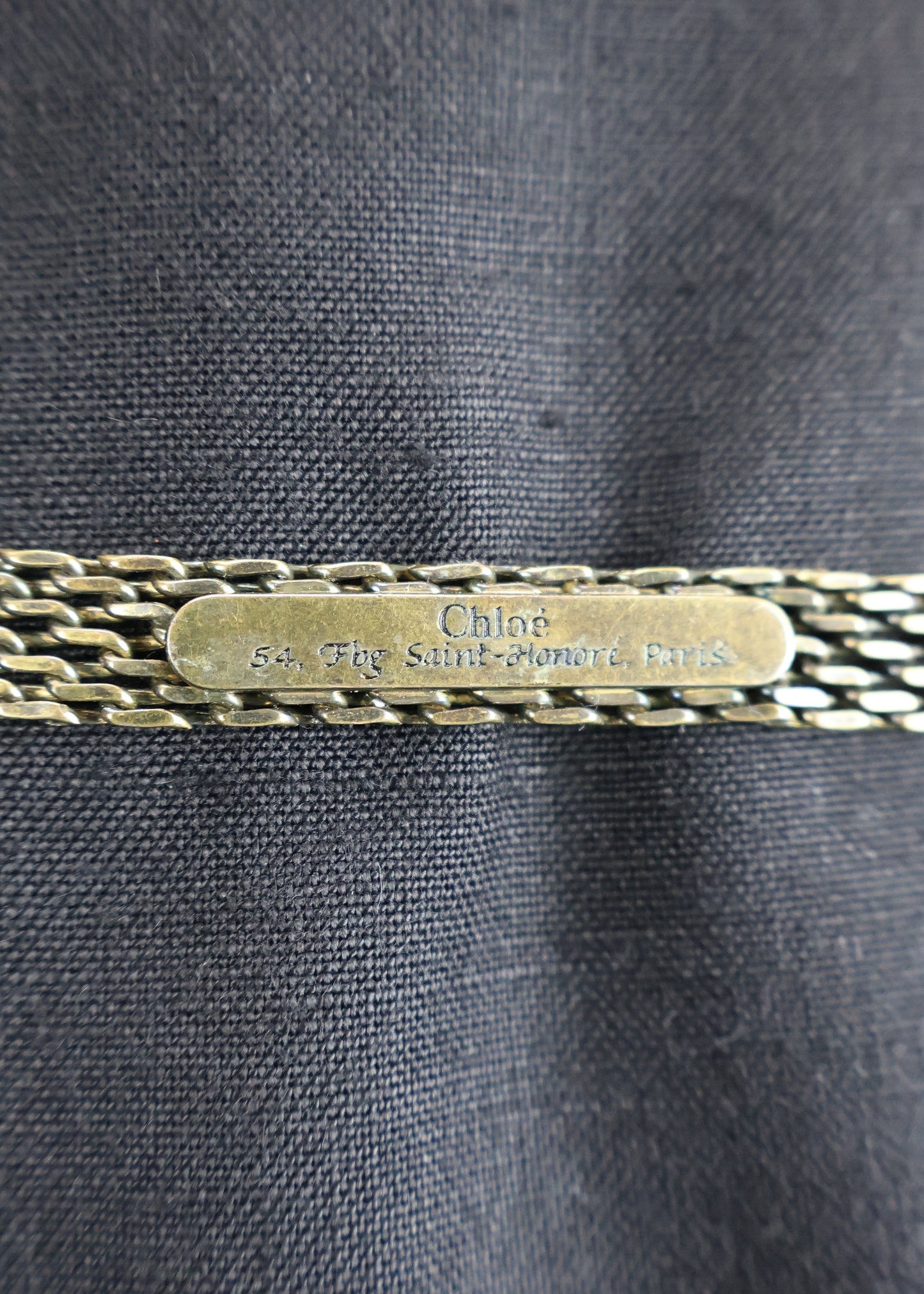 Chloé Spring 2007 Gold Chain Paddington Padlock Belt