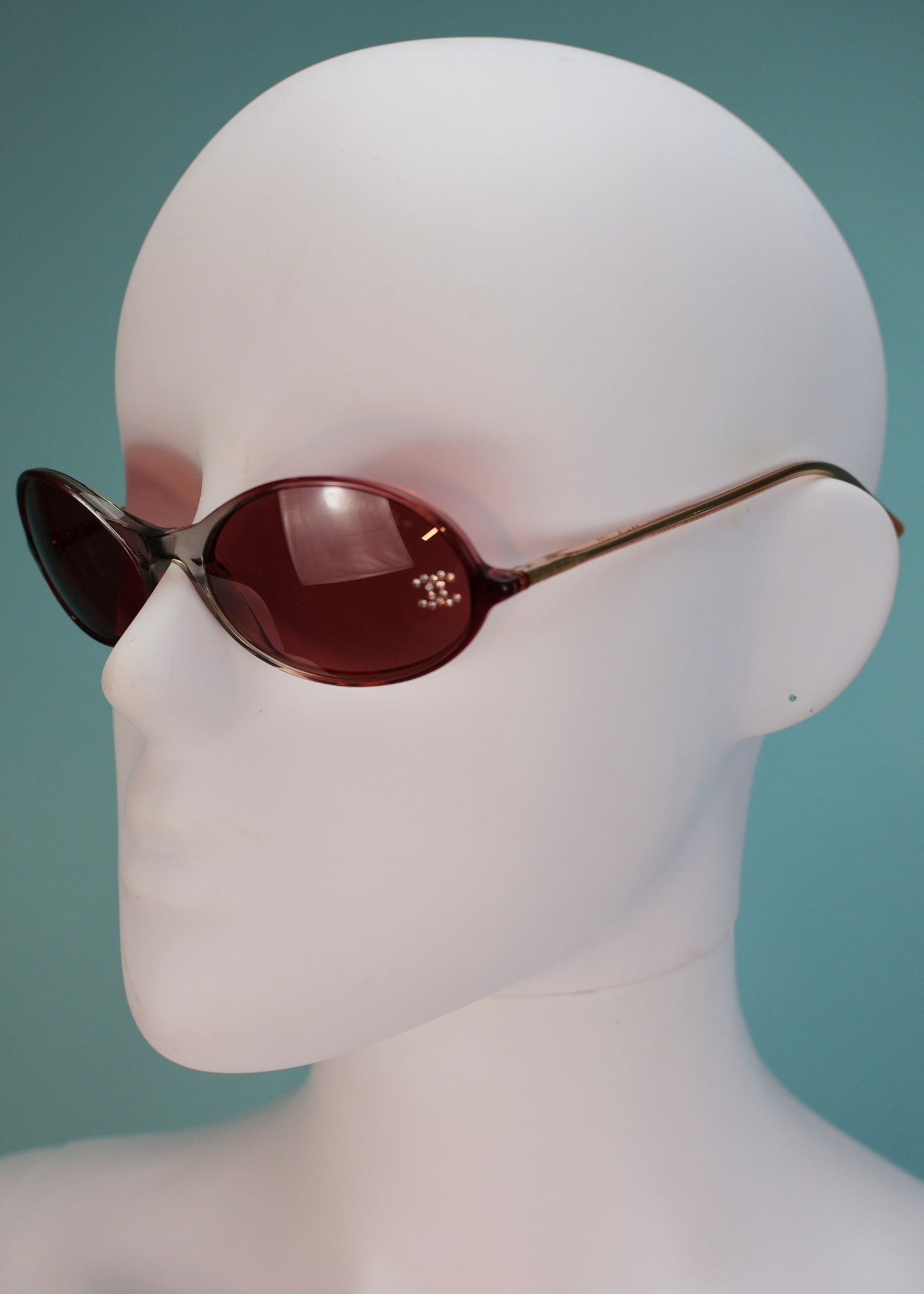 Chanel Crystal CC Detail Sunglasses