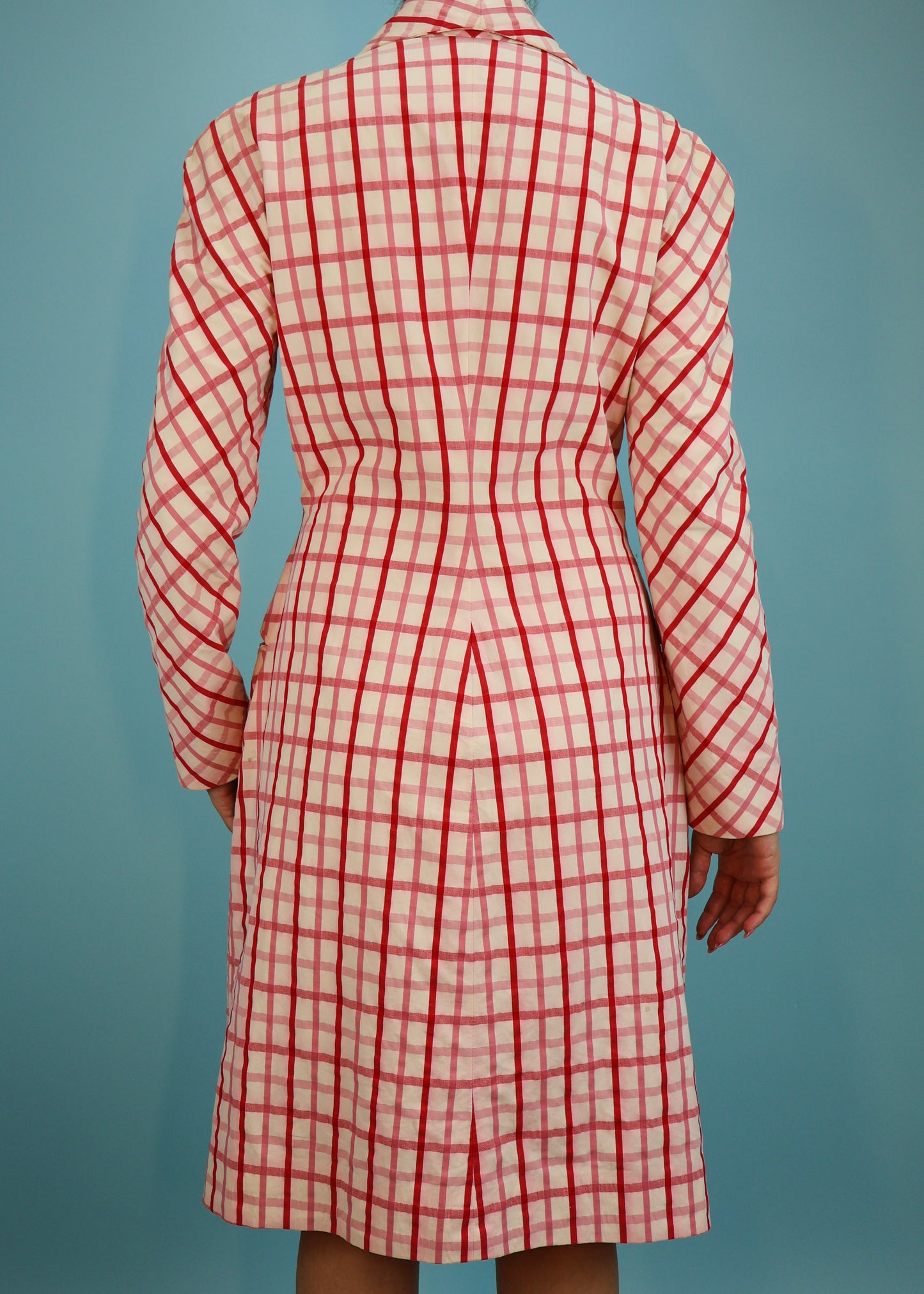 Vivienne Westwood Spring 1994 Pink Checked Button Down Dress