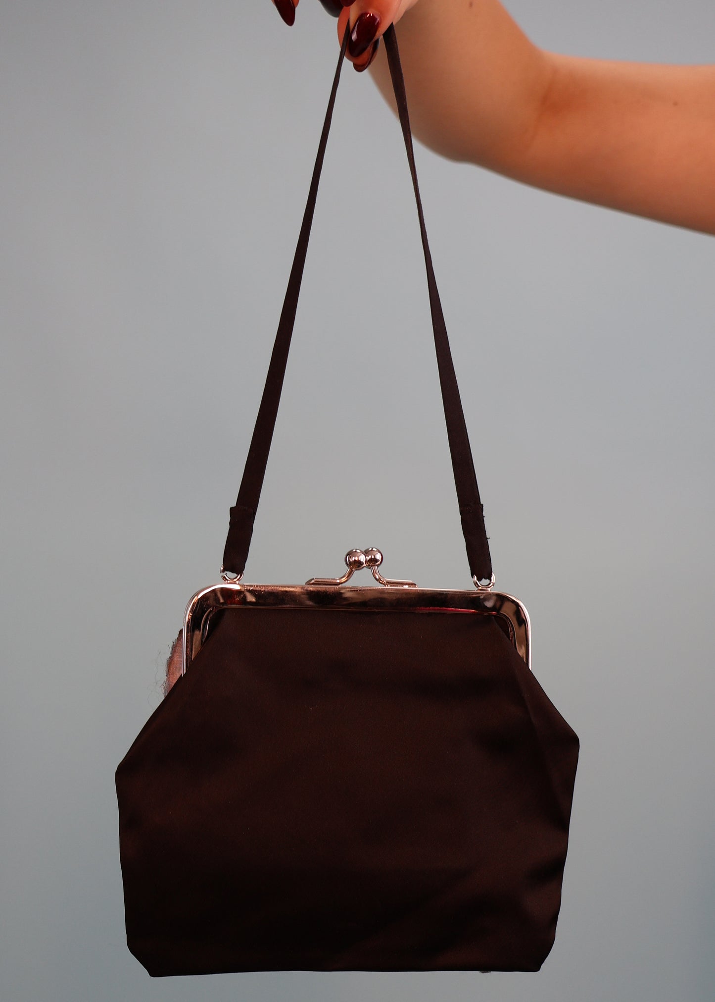 Dolce & Gabbana Spring 1998 Runway Black Silk Butterfly Mini Bag