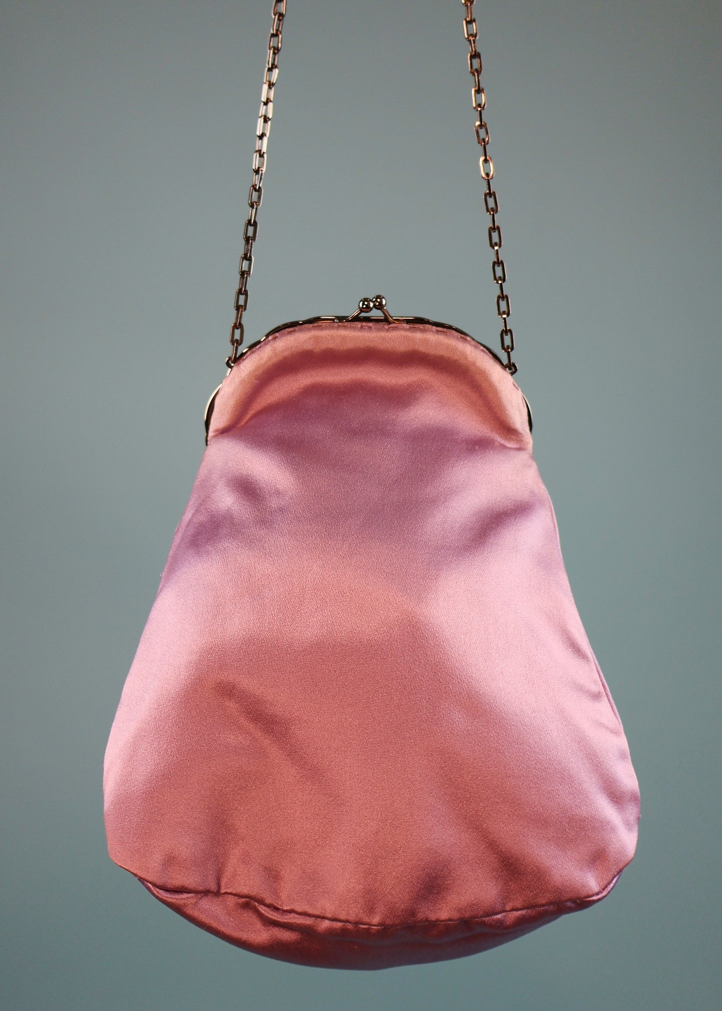 Valentino Spring 2004 Butterfly Embellished Lilac Silk Satin Bag