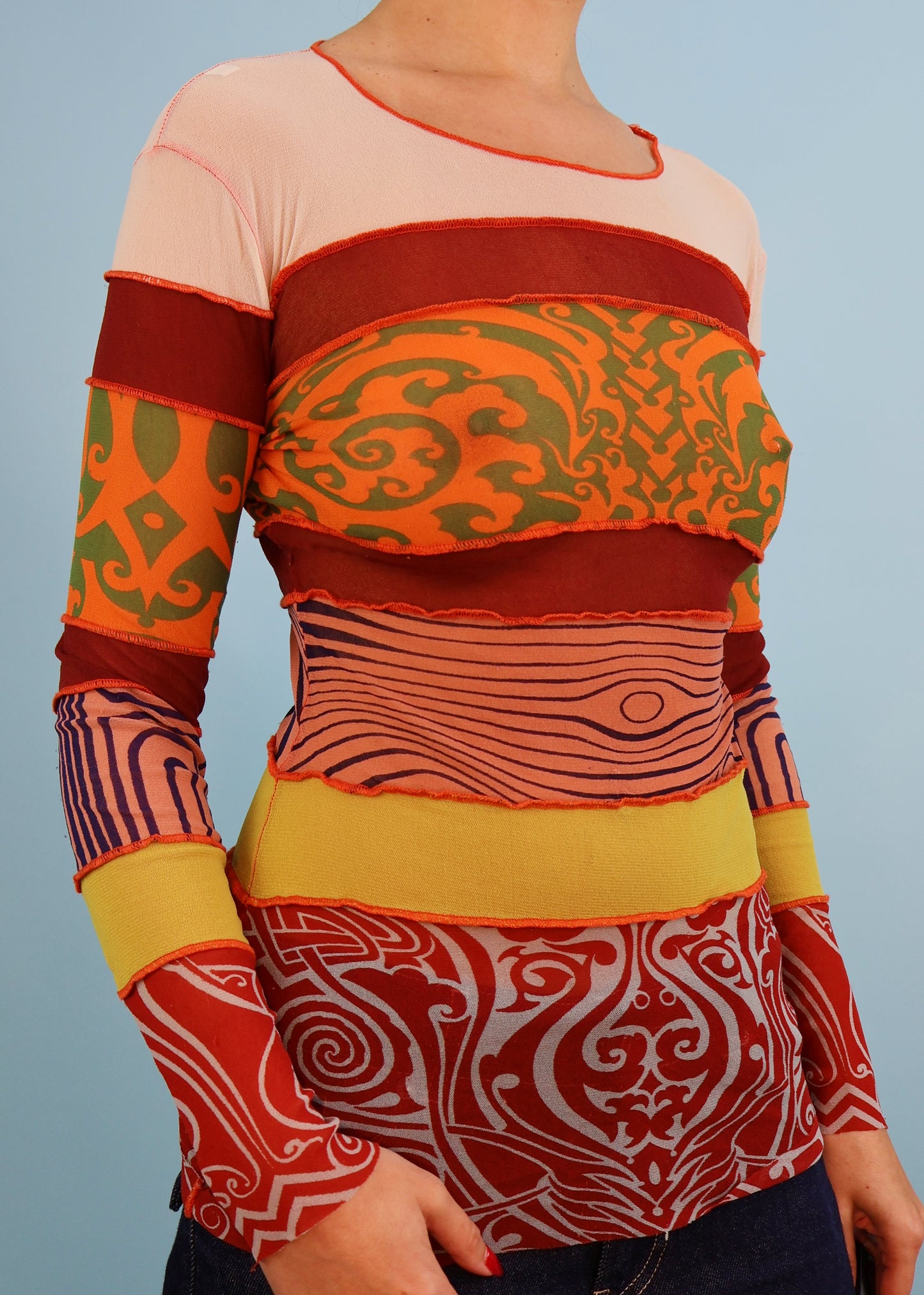 Jean Paul Gaultier Spring 1996 Cyberbaba Mesh Top