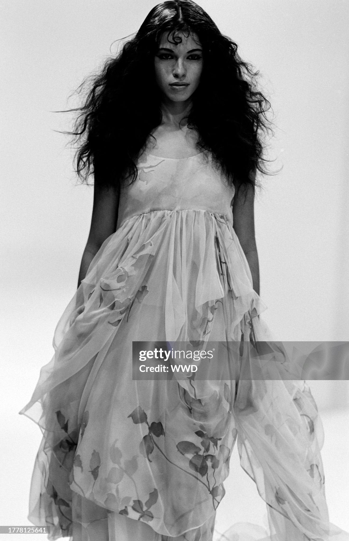 Dolce & Gabbana Spring 1994 Black Draped Tulle Gown