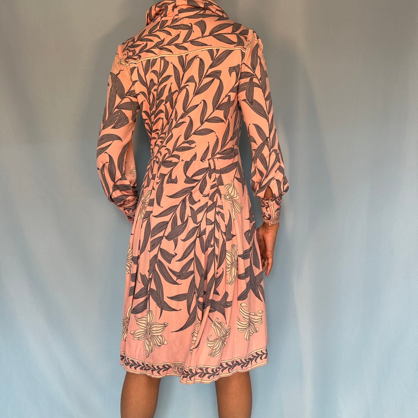 Emilio Pucci 1960’s Silk Jersey Pink Pattern Dress