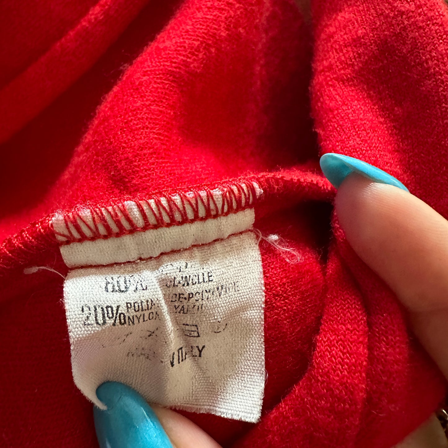 Vivienne Westwood Fall 1989 Runway Red Wool Orb Button Dress