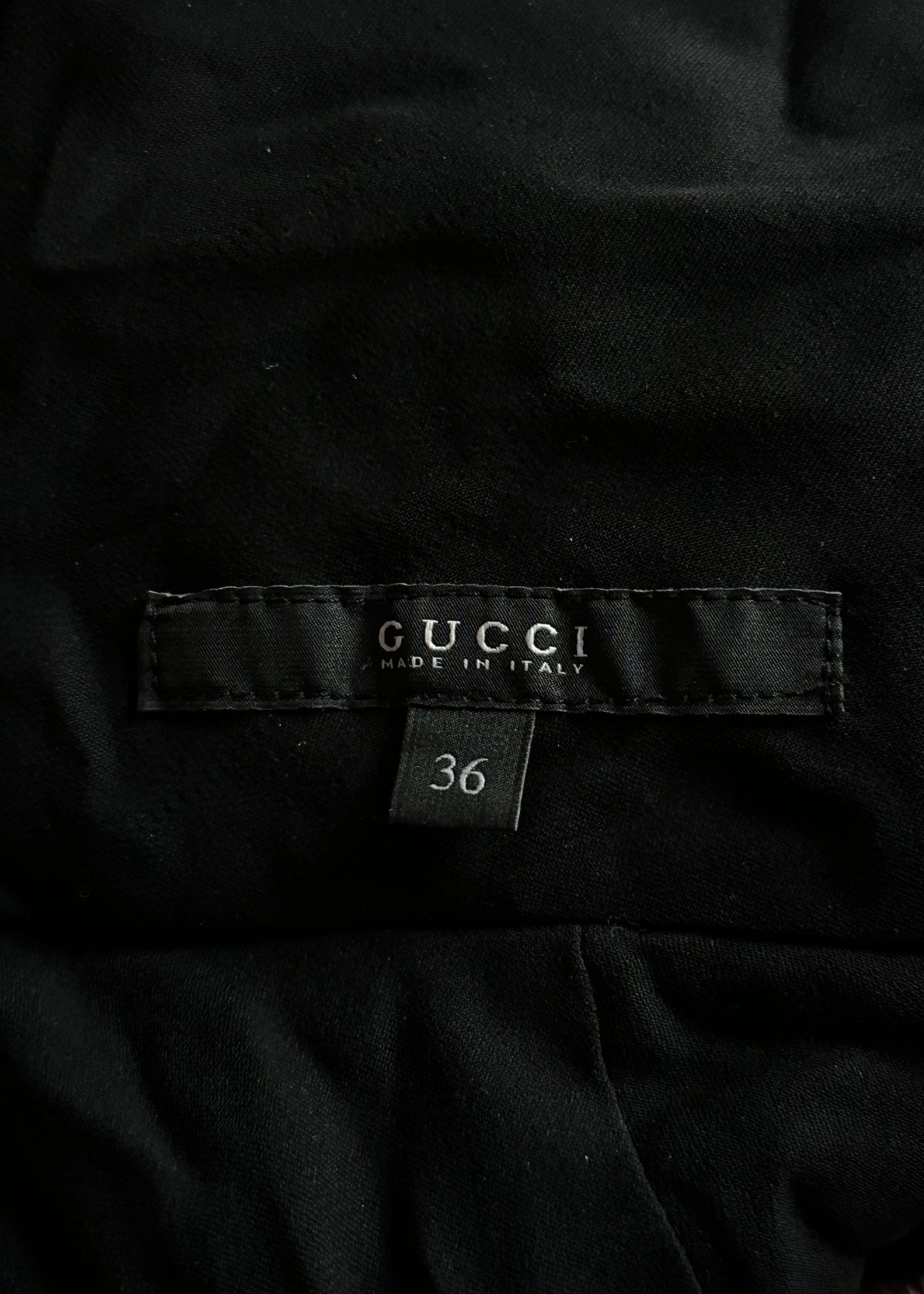 Gucci Fall 2006 Runway Sequin & Fur Scarf Dress