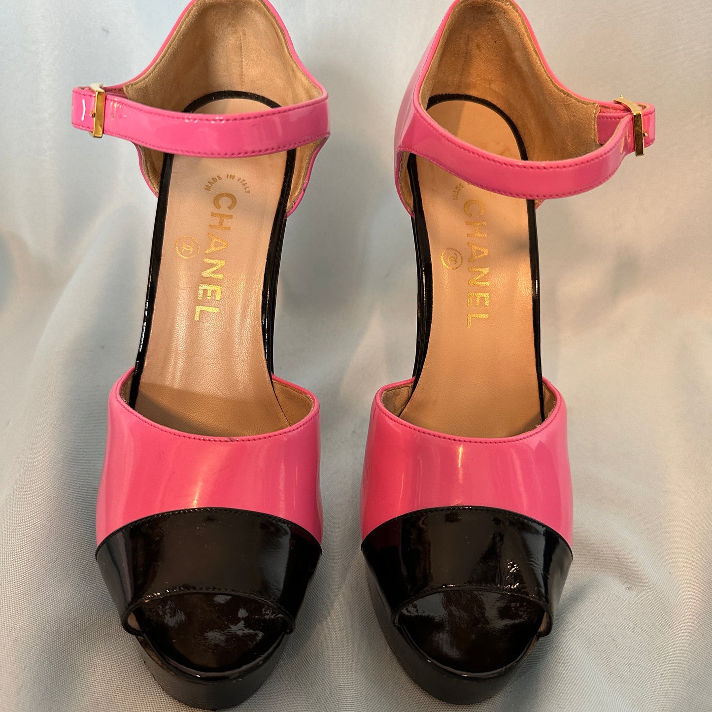 Chanel Spring 1995 Runway Pink Patent Heels