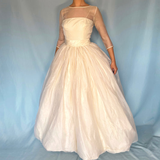 Dolce & Gabbana 1990’s Silk Balloon Skirt Wedding Dress