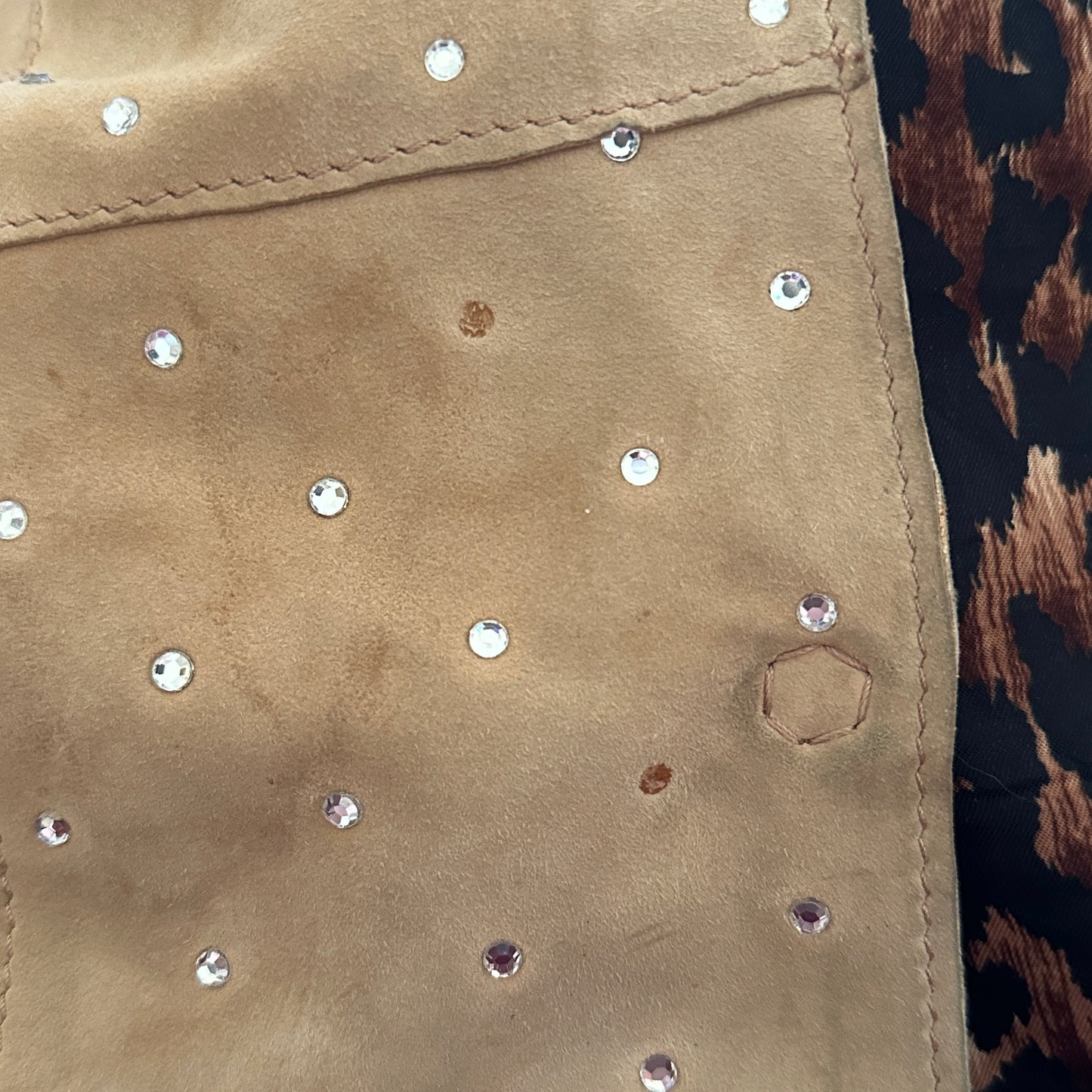 Dolce & Gabbana Fall 2000 Crystal Suede Jacket